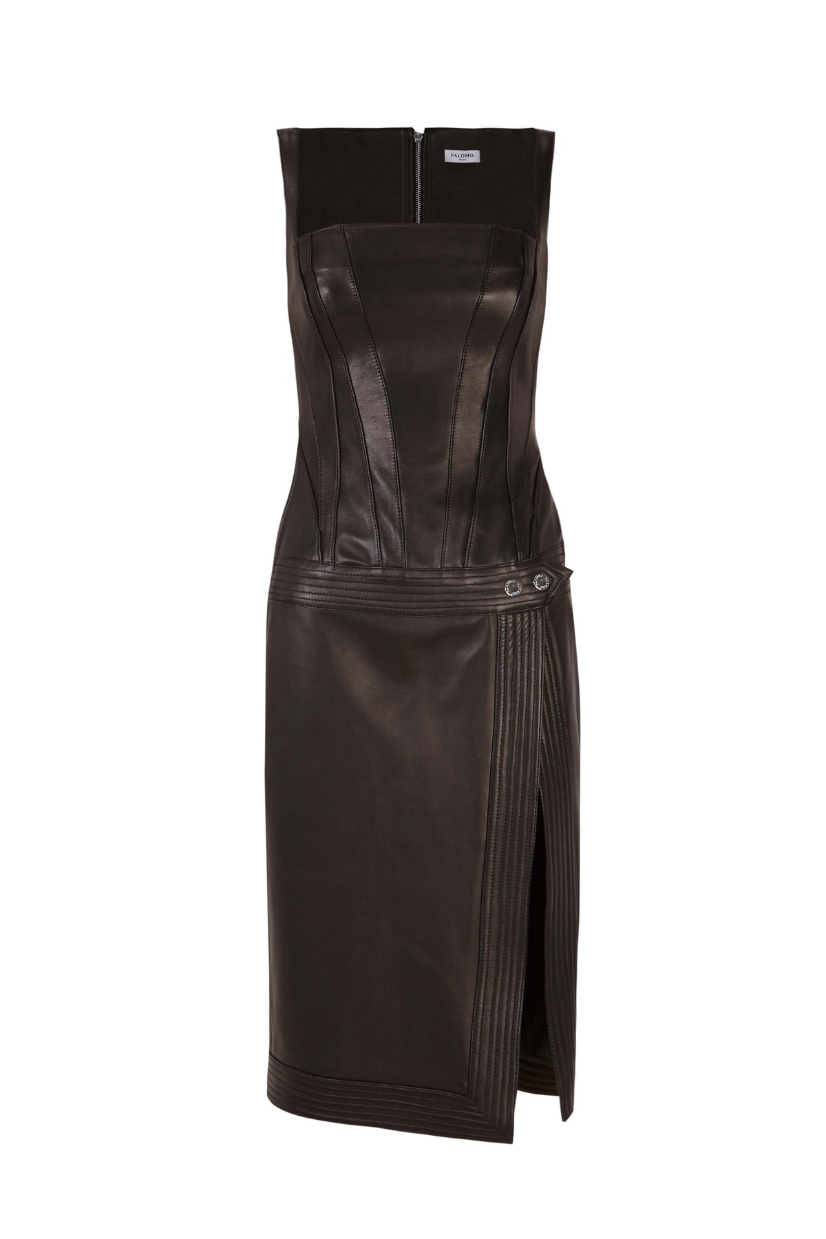 Black Leather Corset Dress - 2 Black Leather Corset Dress - 2