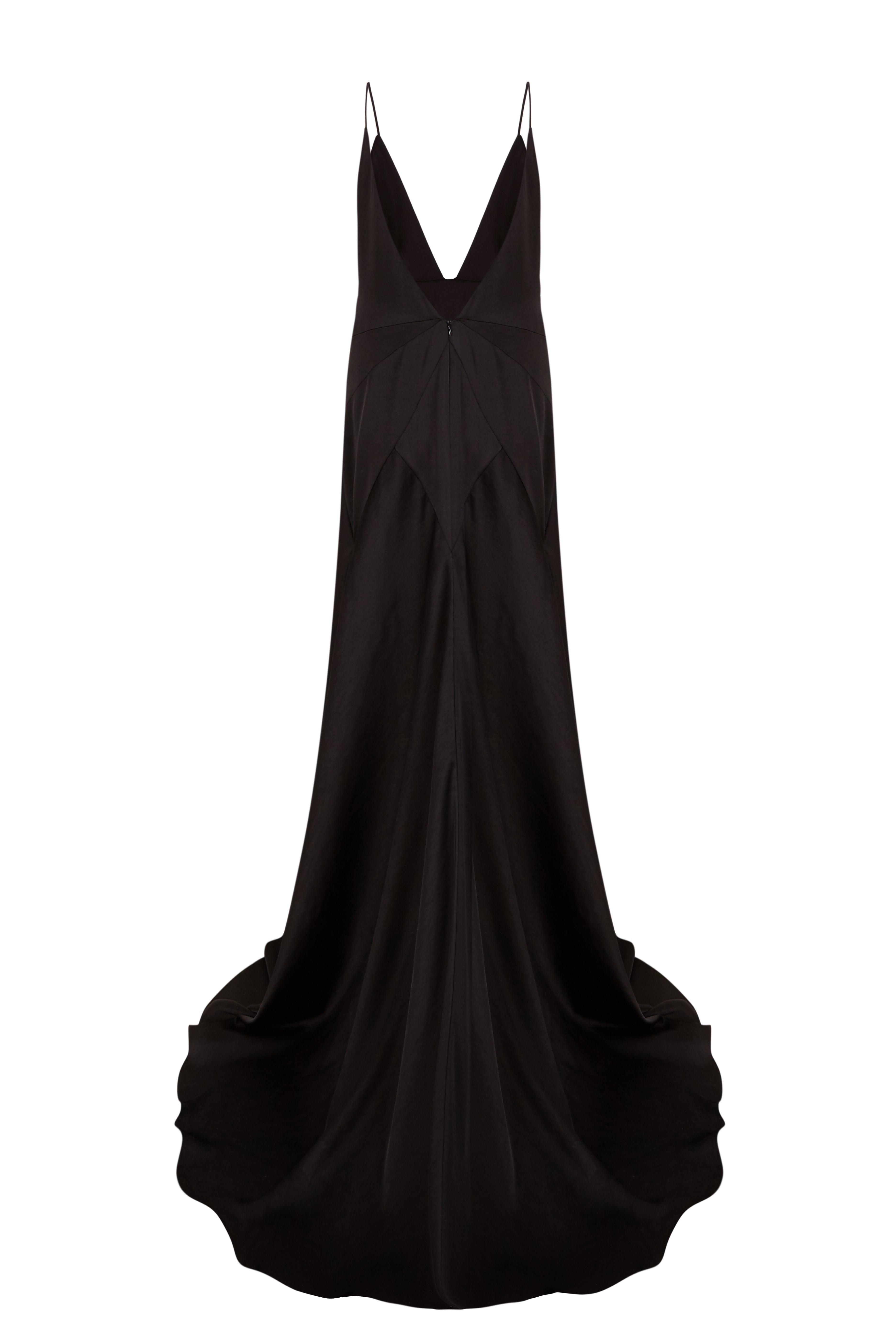 Black Satin Gown