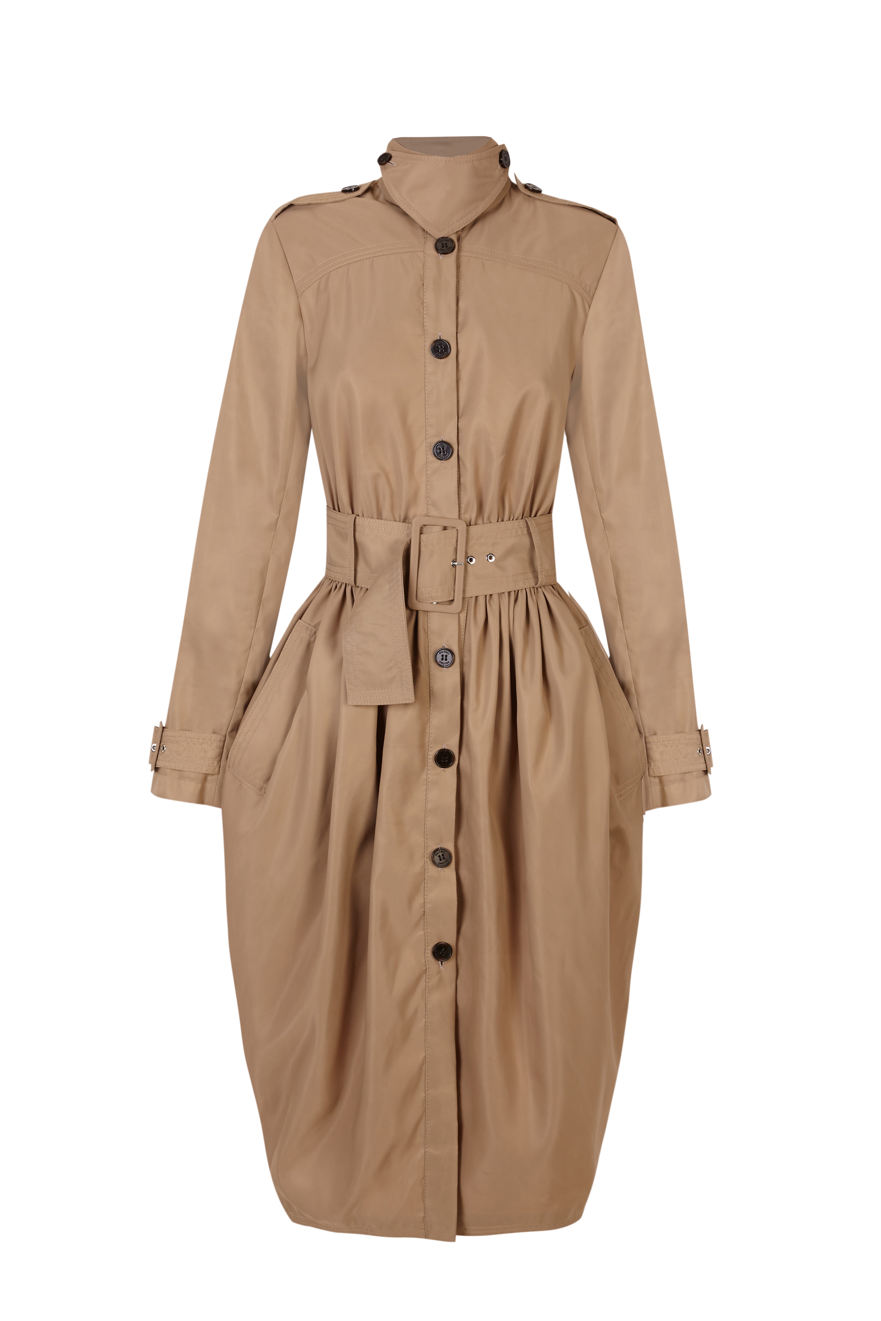 Cocoon Trench Dress