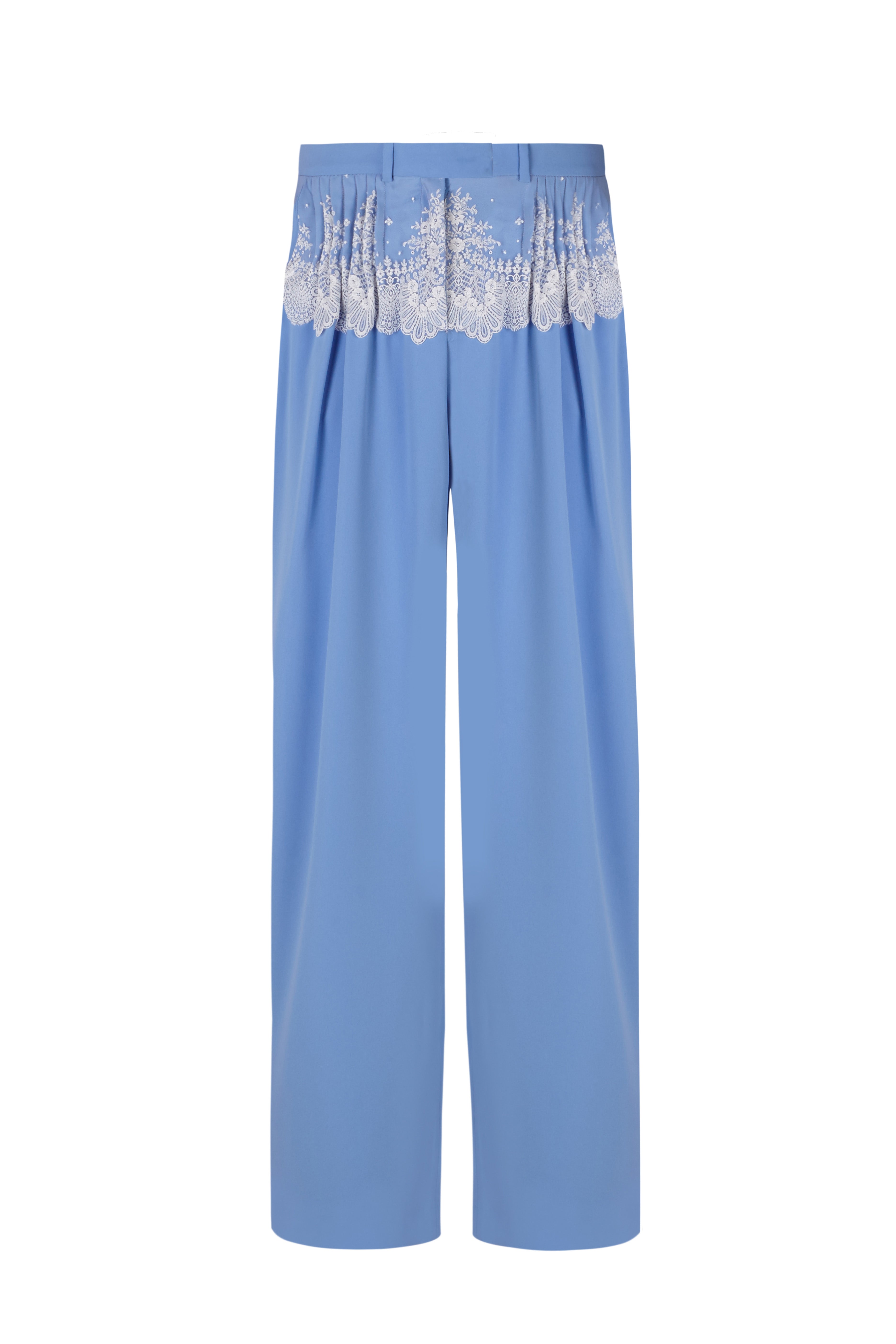 Cruising Lace Blue Tailored Trousers Mens