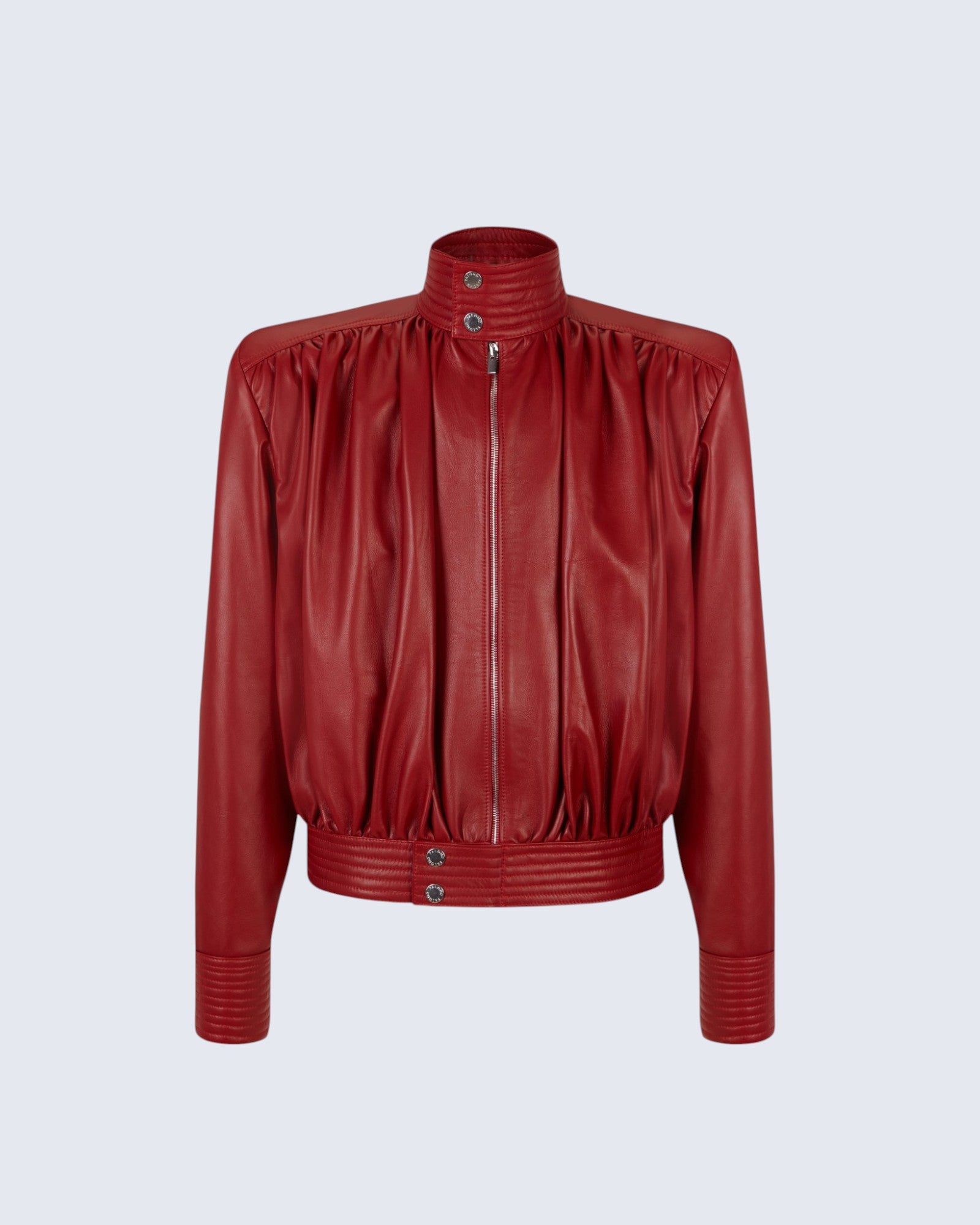 ジャケット・アウター   Red Label Leather Jacket Draped Cherry Leather Jacket