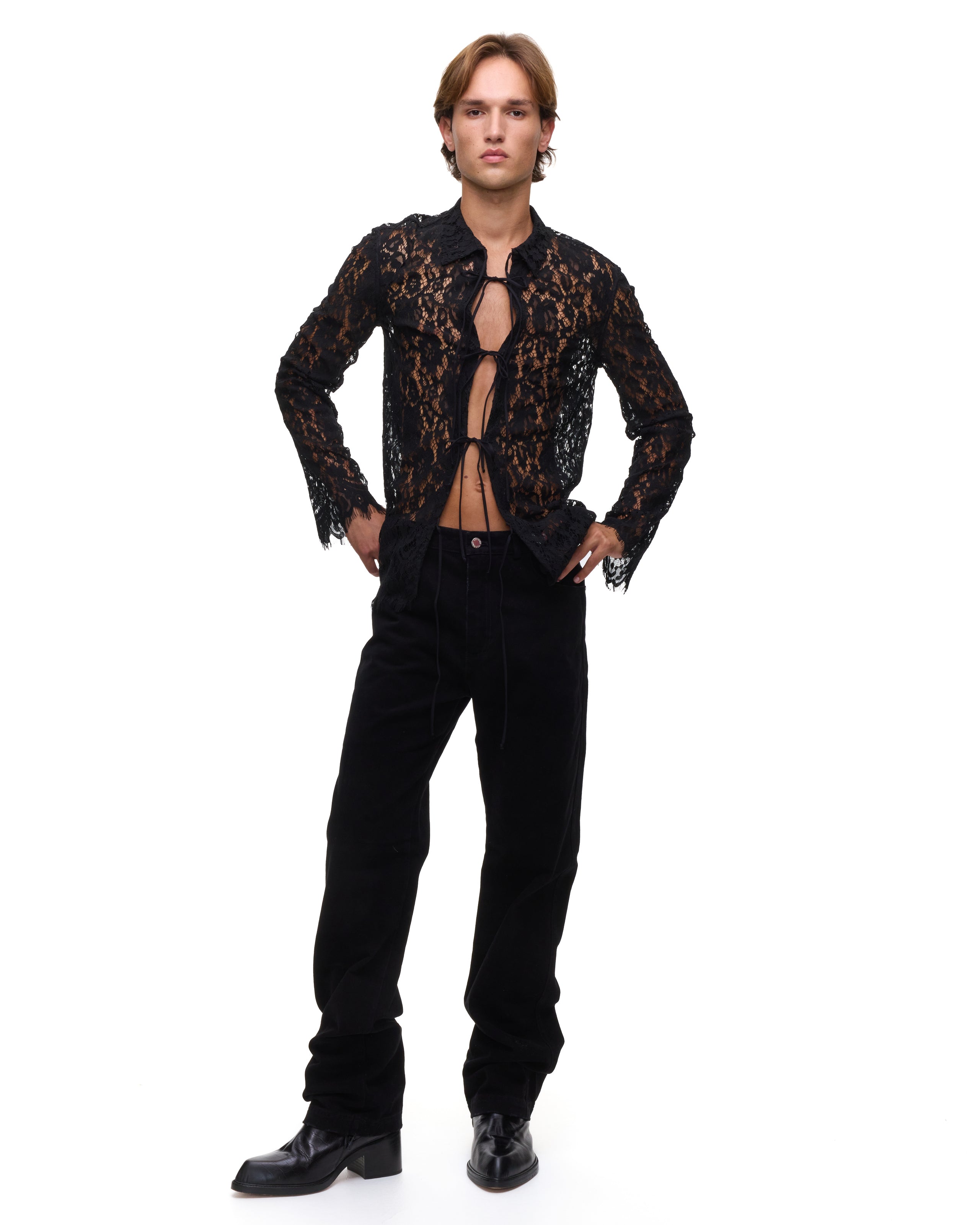 Jonathan Black Lace Shirt