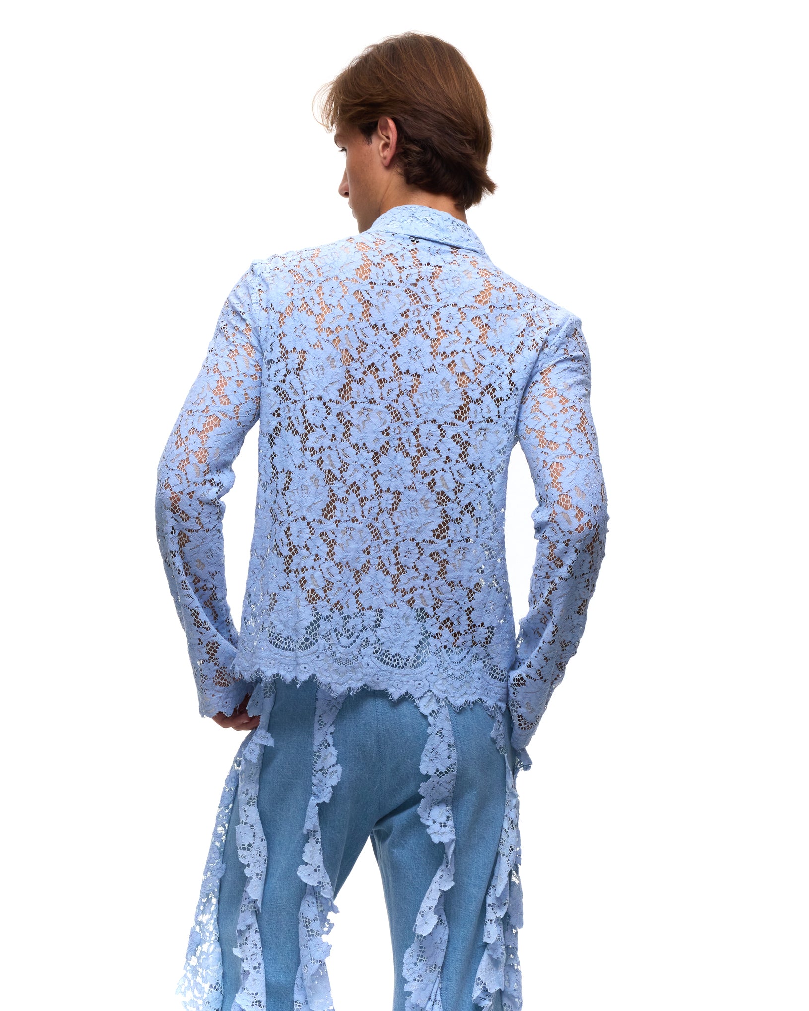 Jonathan Blue Lace Shirt