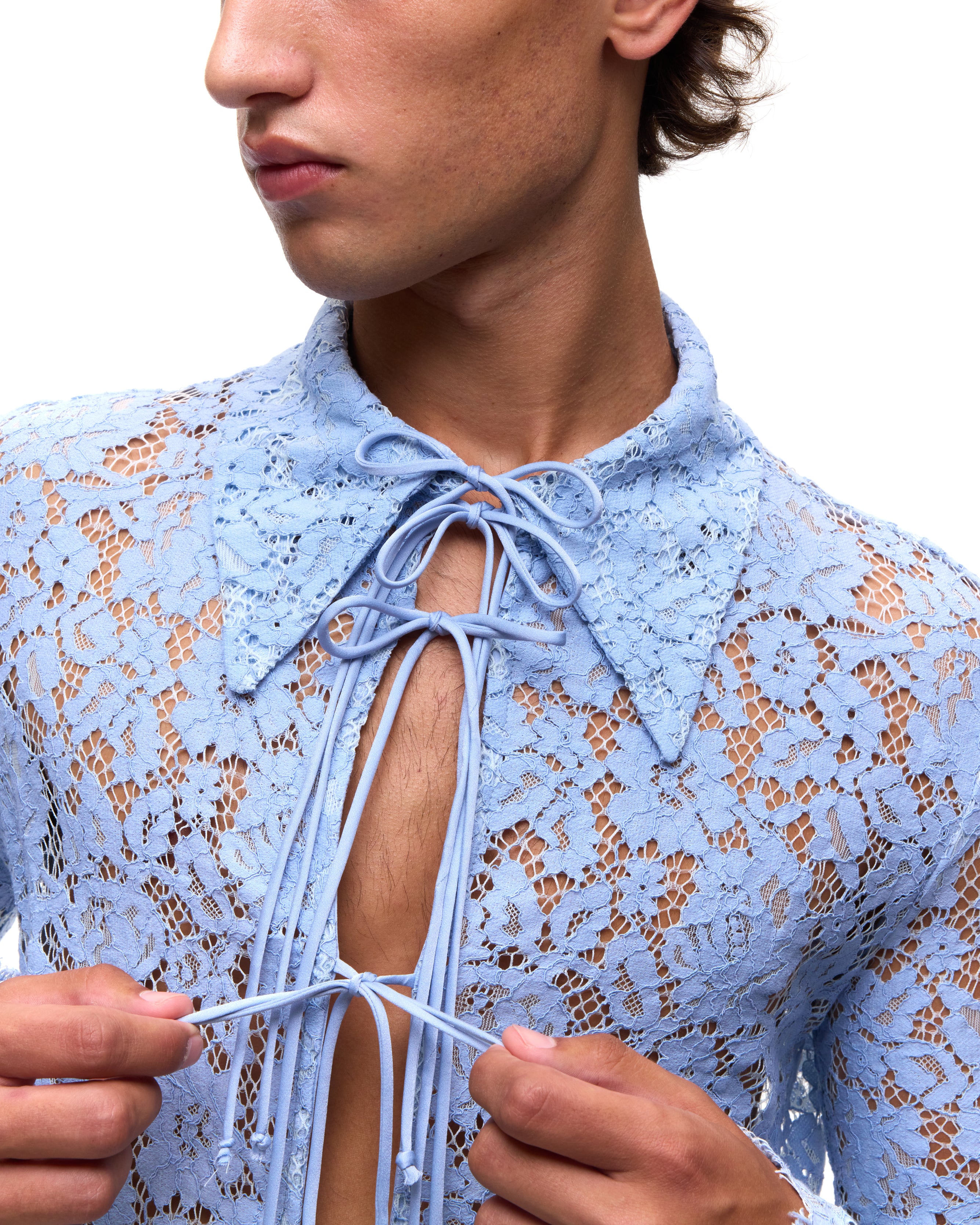 Jonathan Blue Lace Shirt