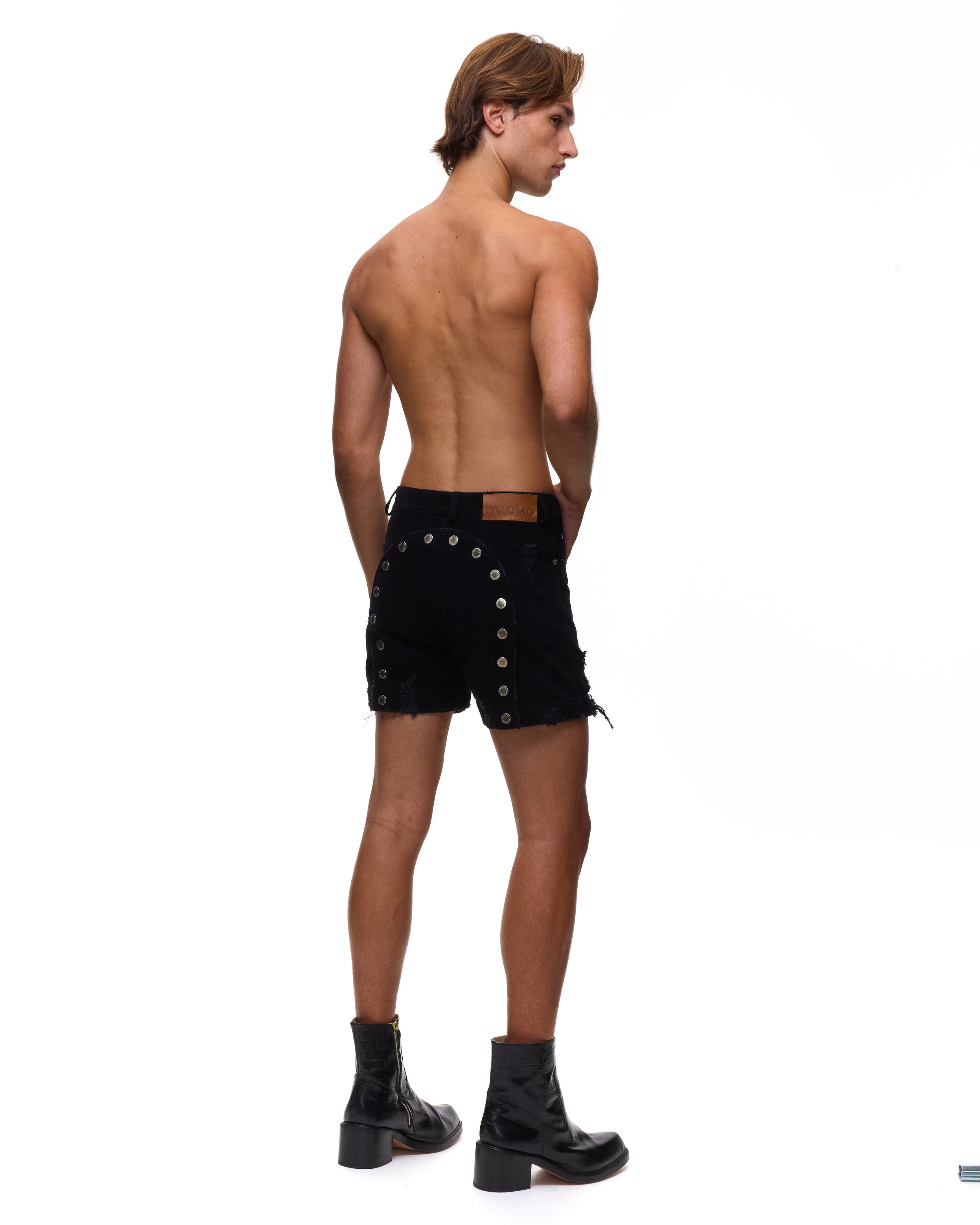 Ass-Air Black Denim Shorts