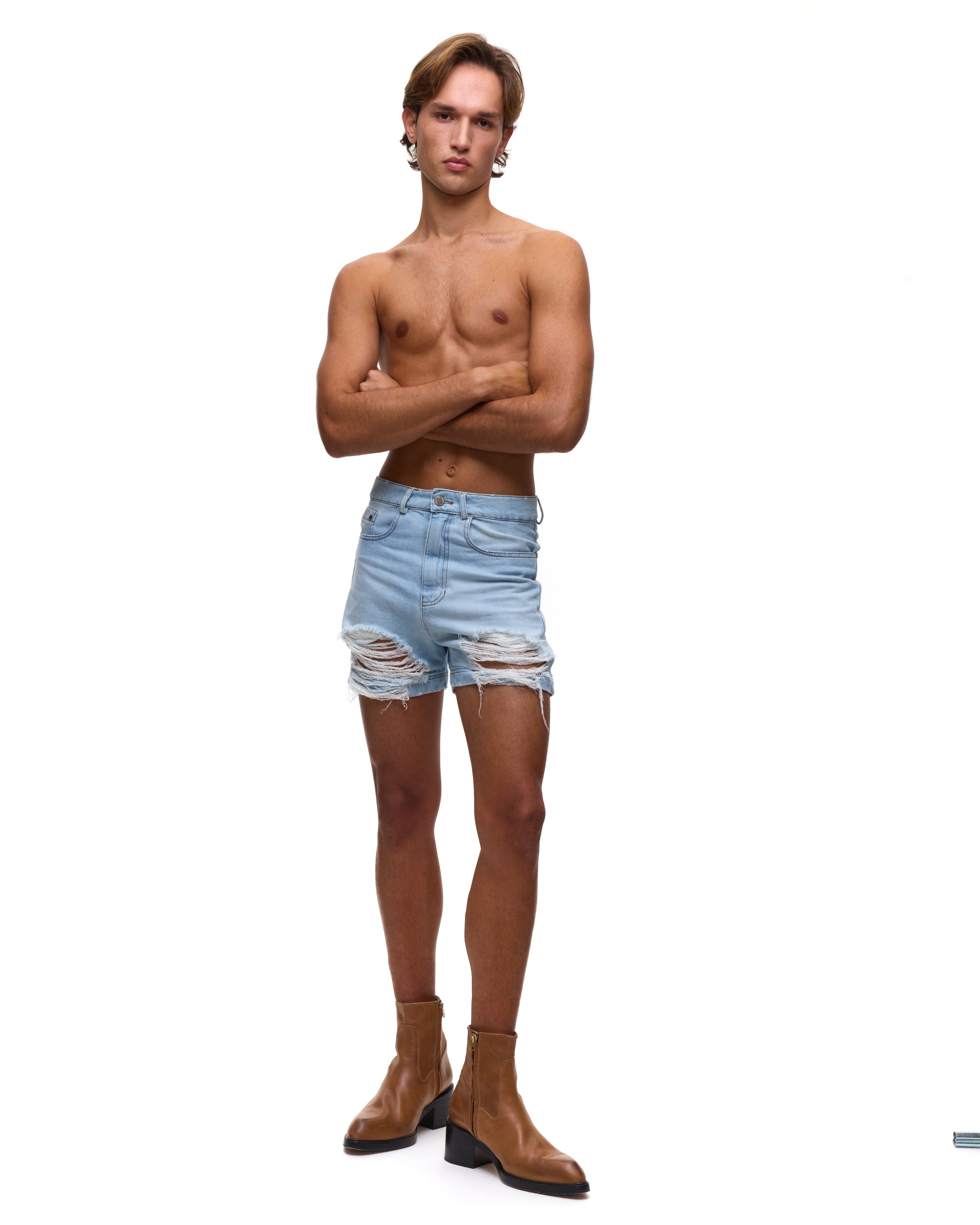 Ass-Air Light Denim Shorts