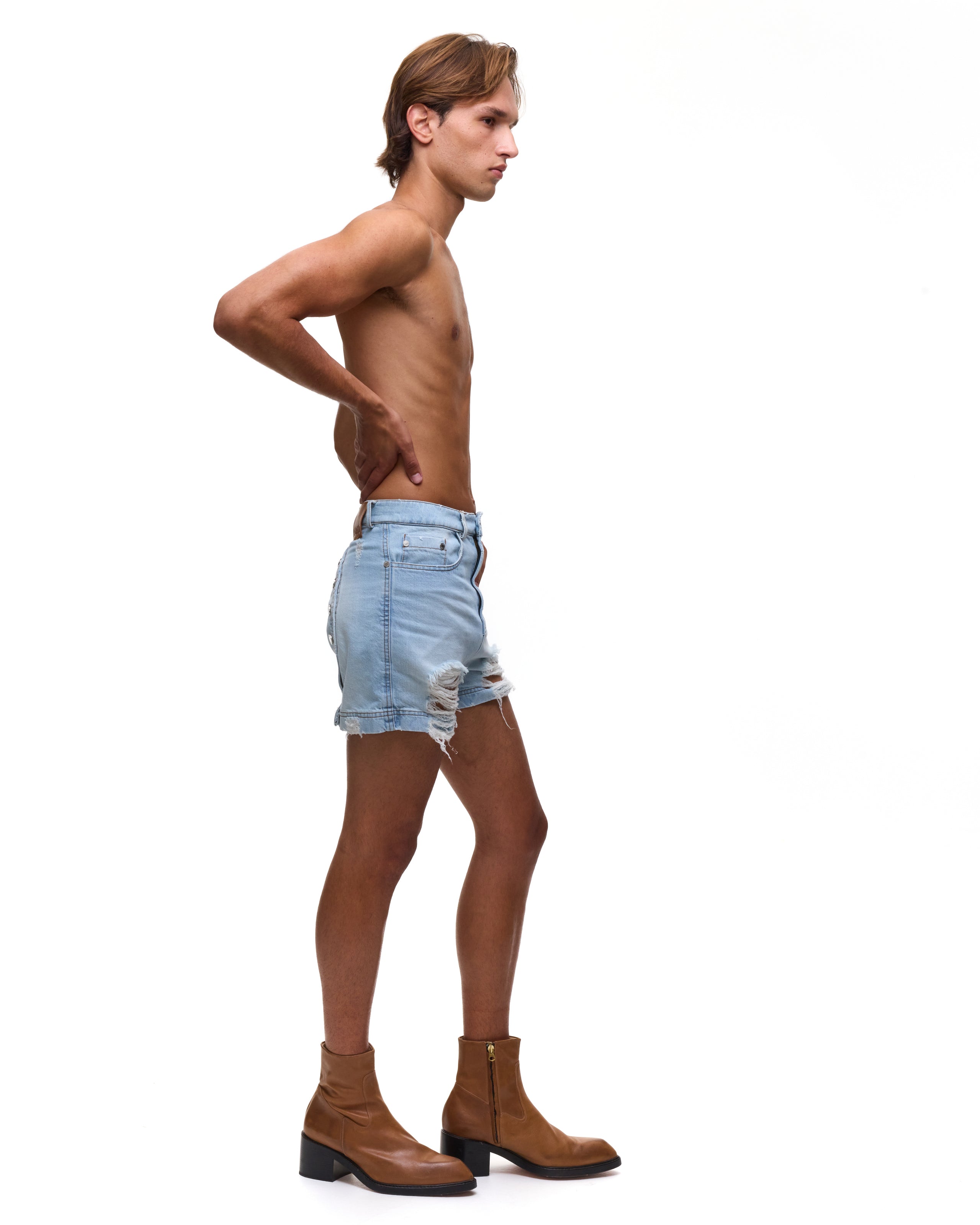 Ass-Air Light Denim Shorts