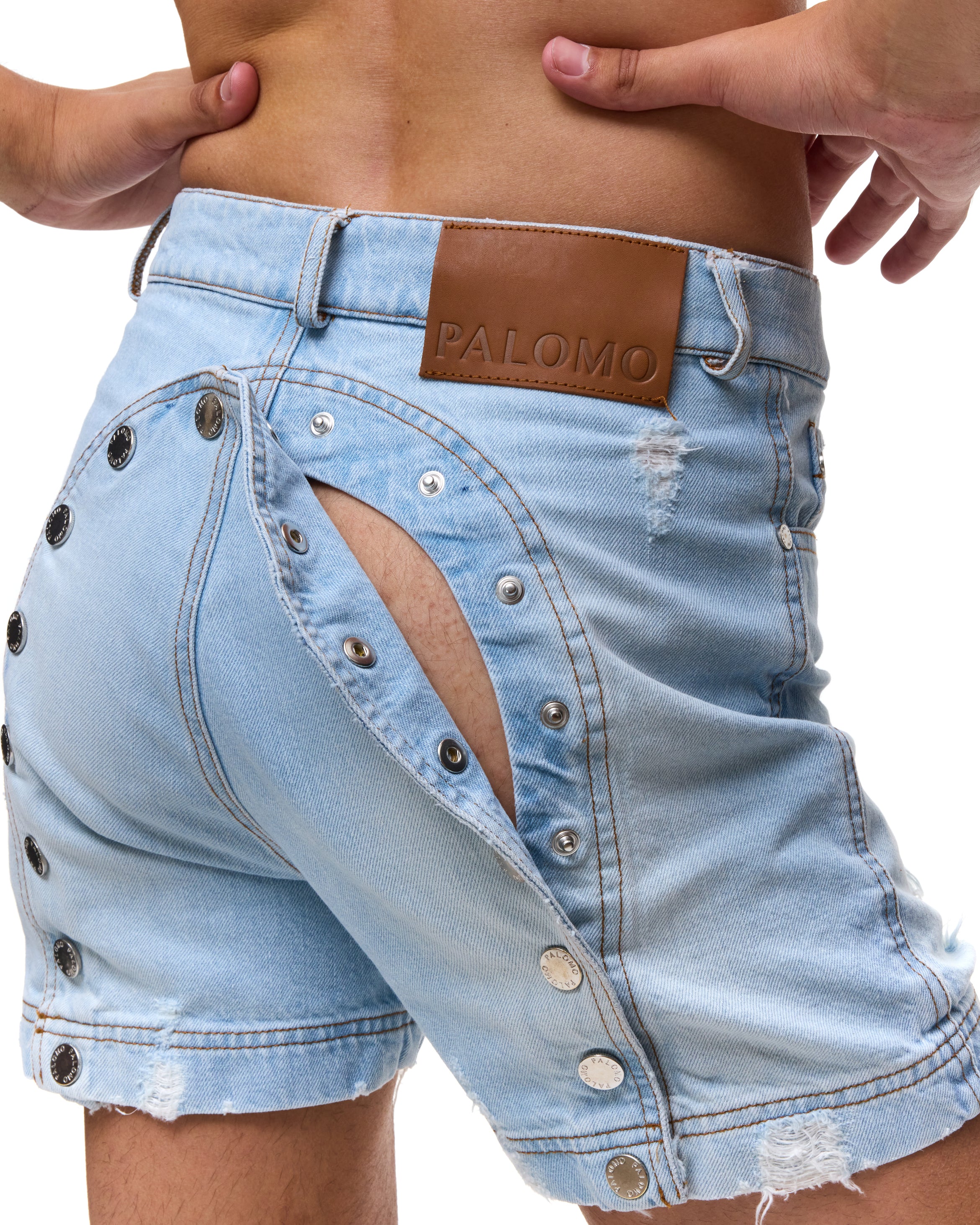 Ass-Air Light Denim Shorts