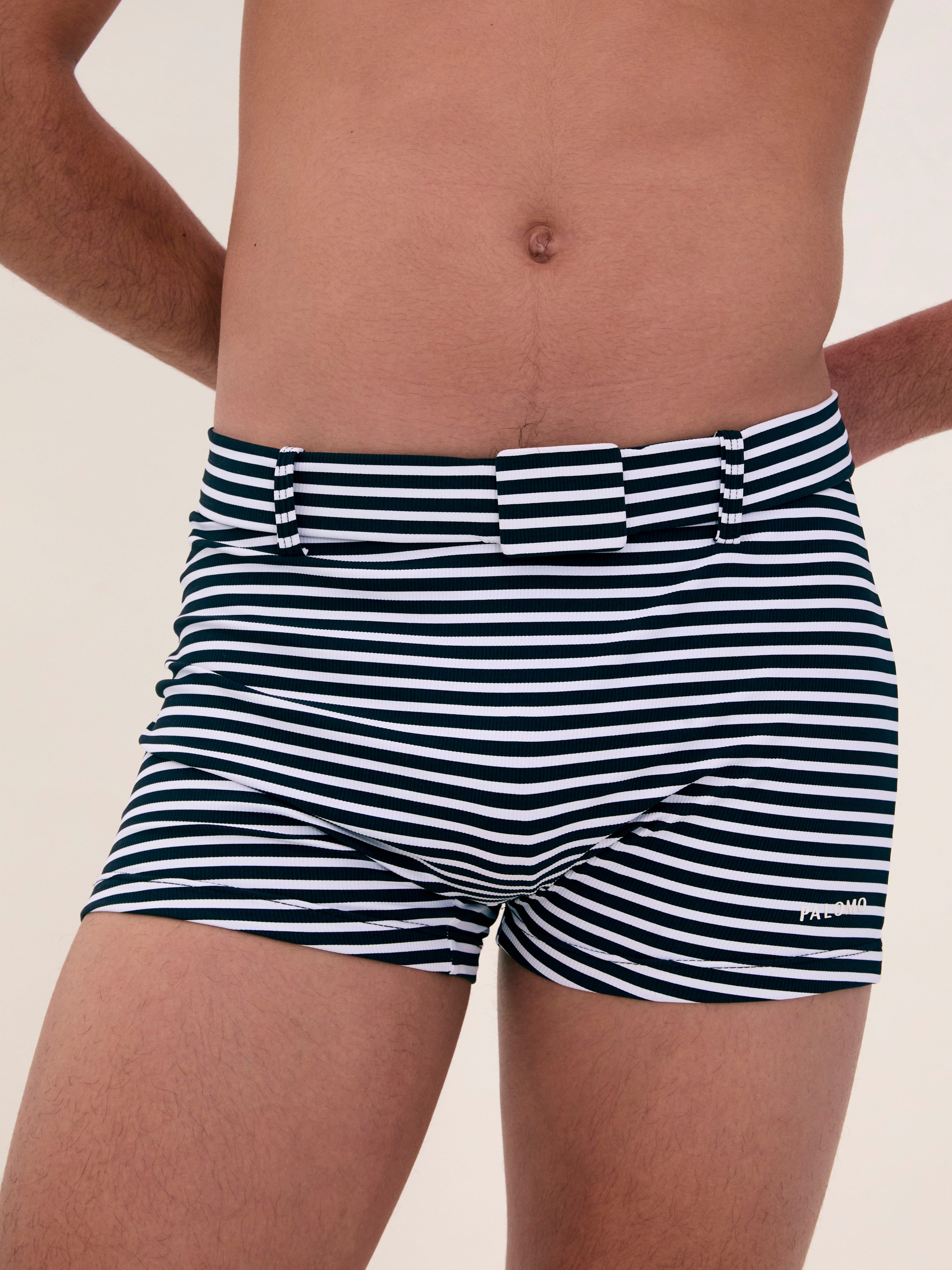 Stripes Swim Buckle Trunks