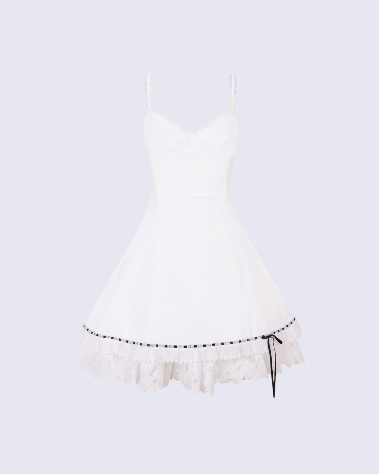 Structured White Mini-Dress