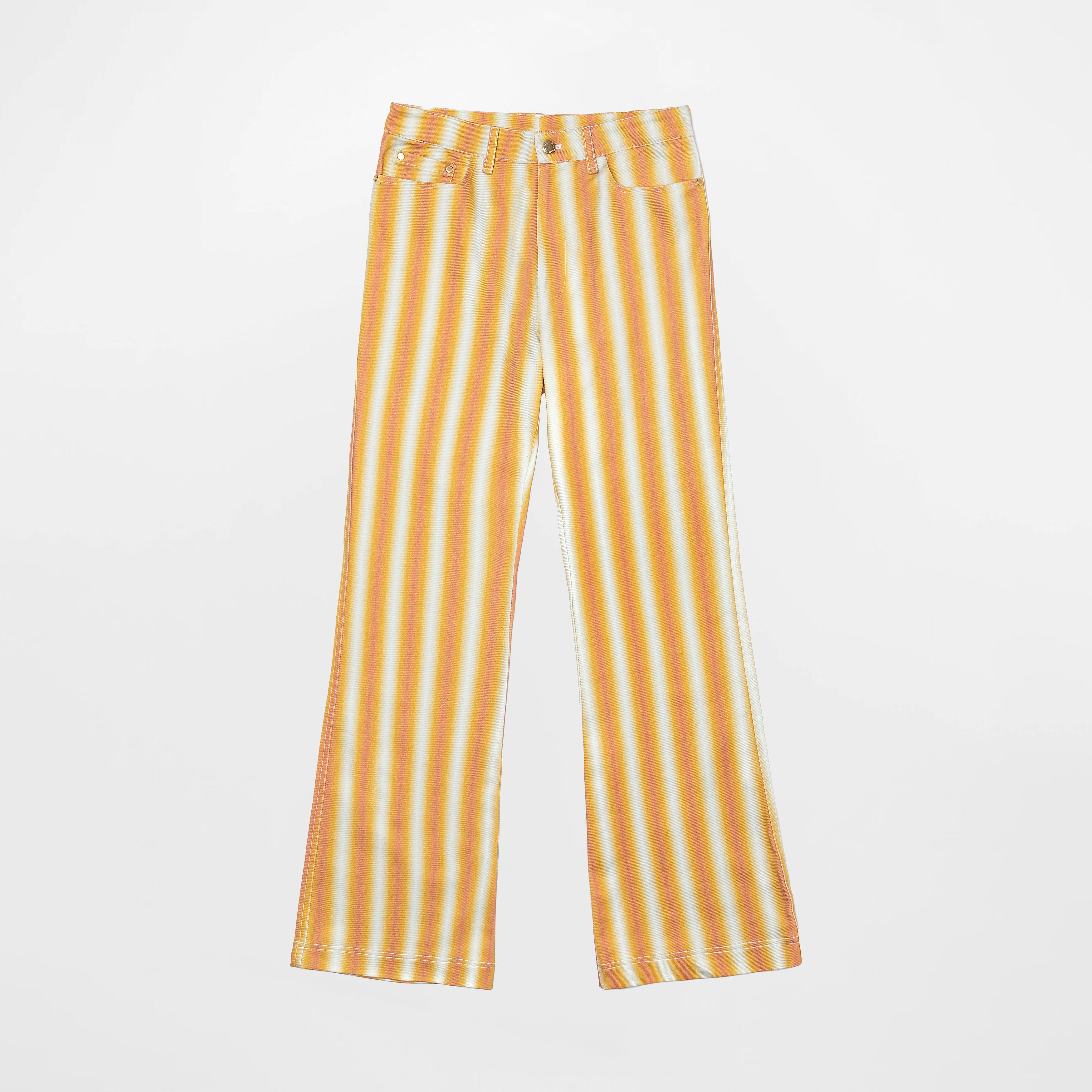 Orange and white striped on sale pants