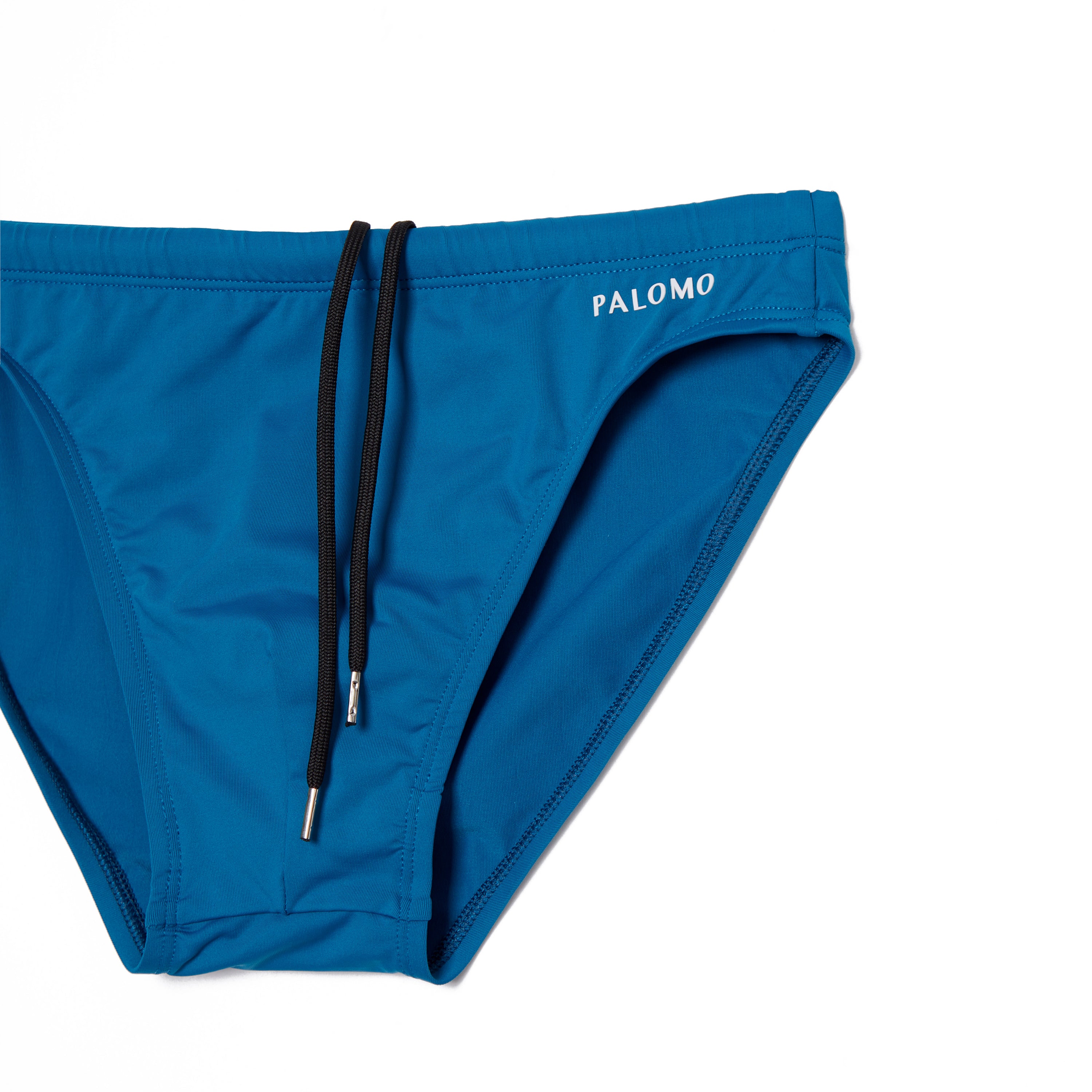 Blue swim briefs top
