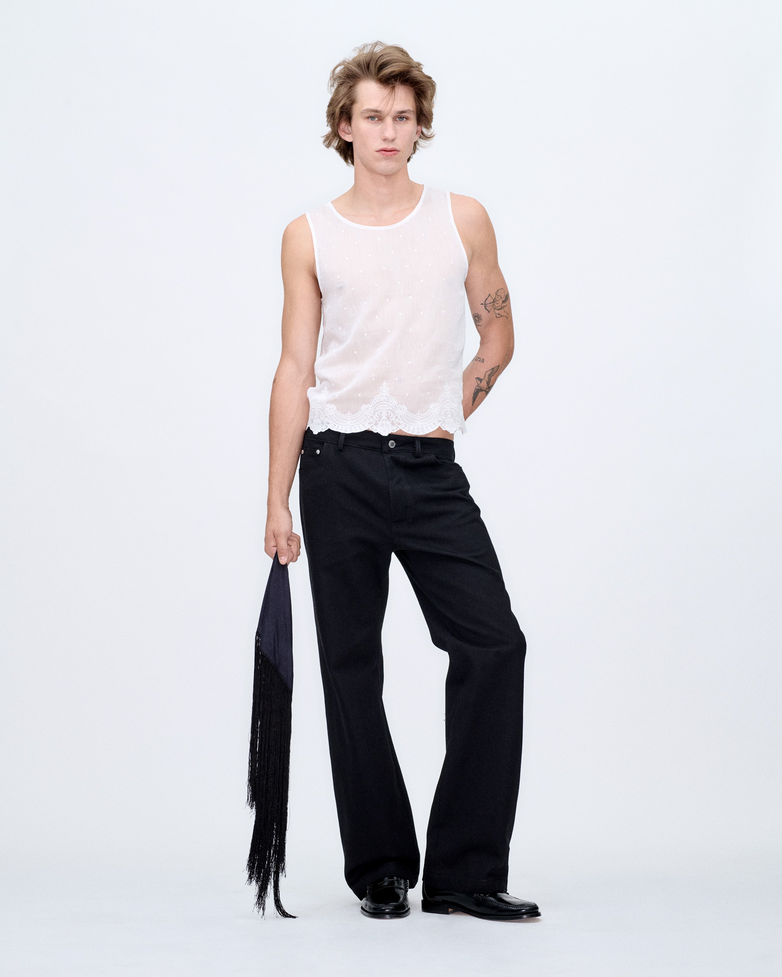 Lace Embroidered Tank Top