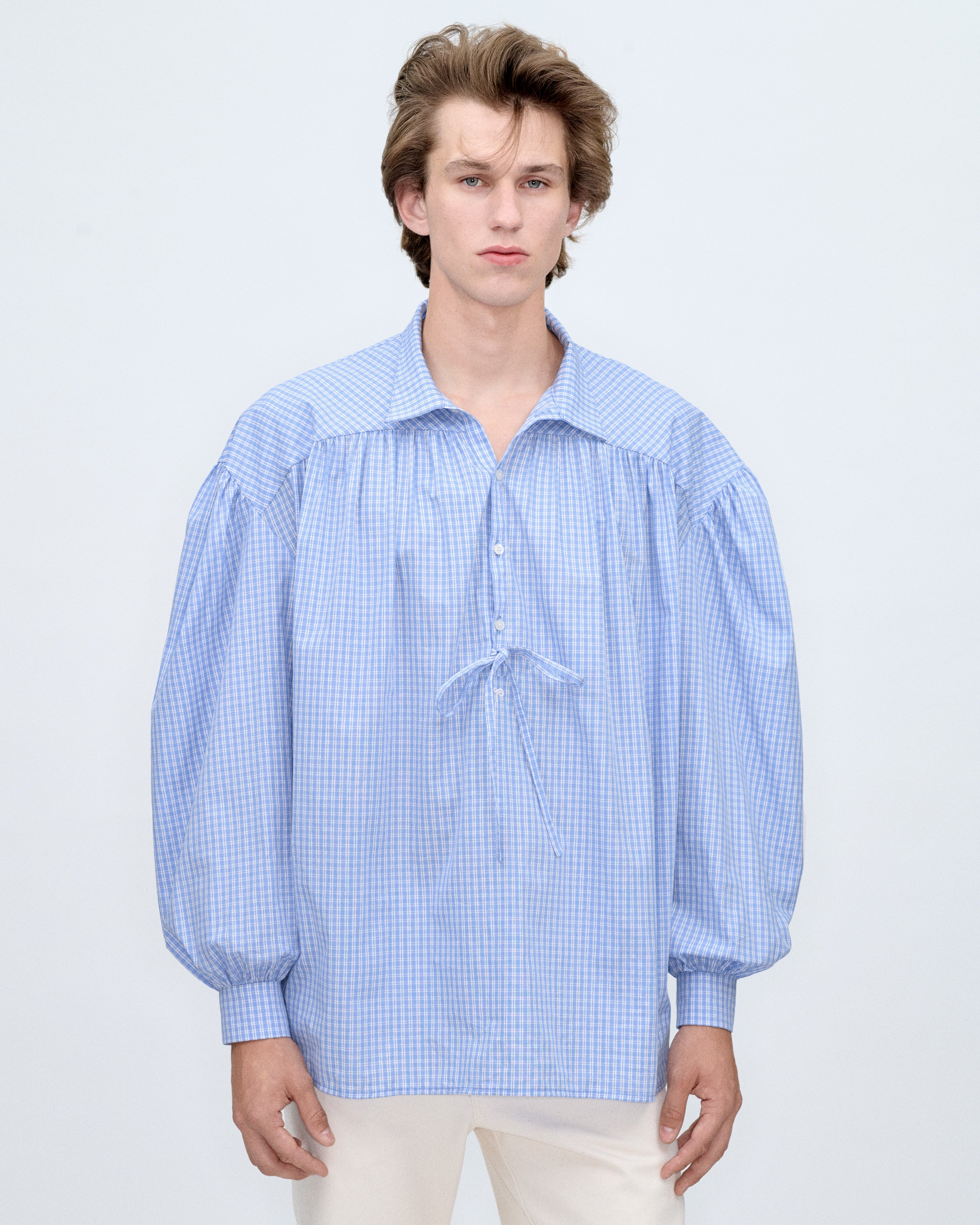 Alejo Blue Checked Shirt