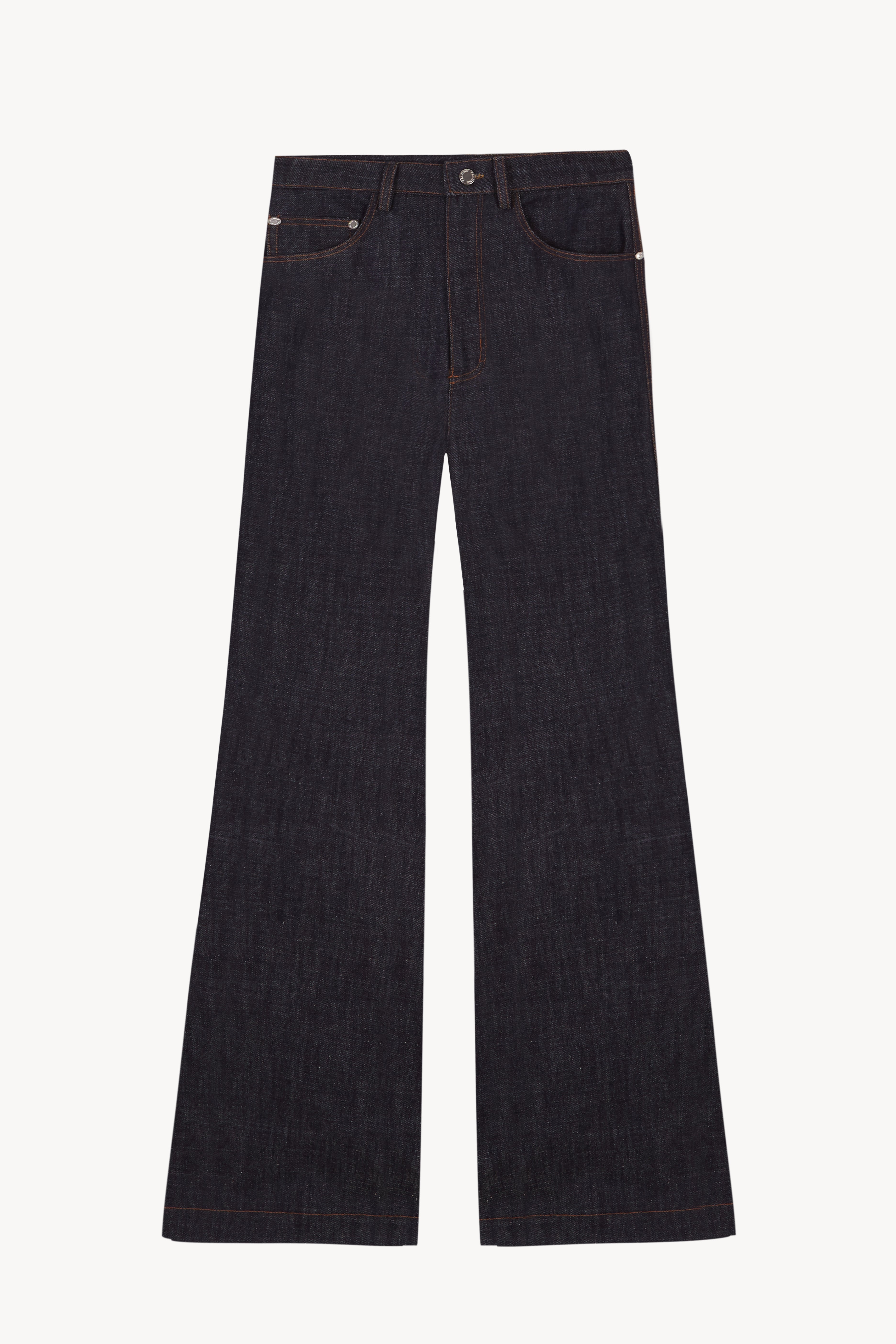 Ass-Air Flared Indigo Trousers