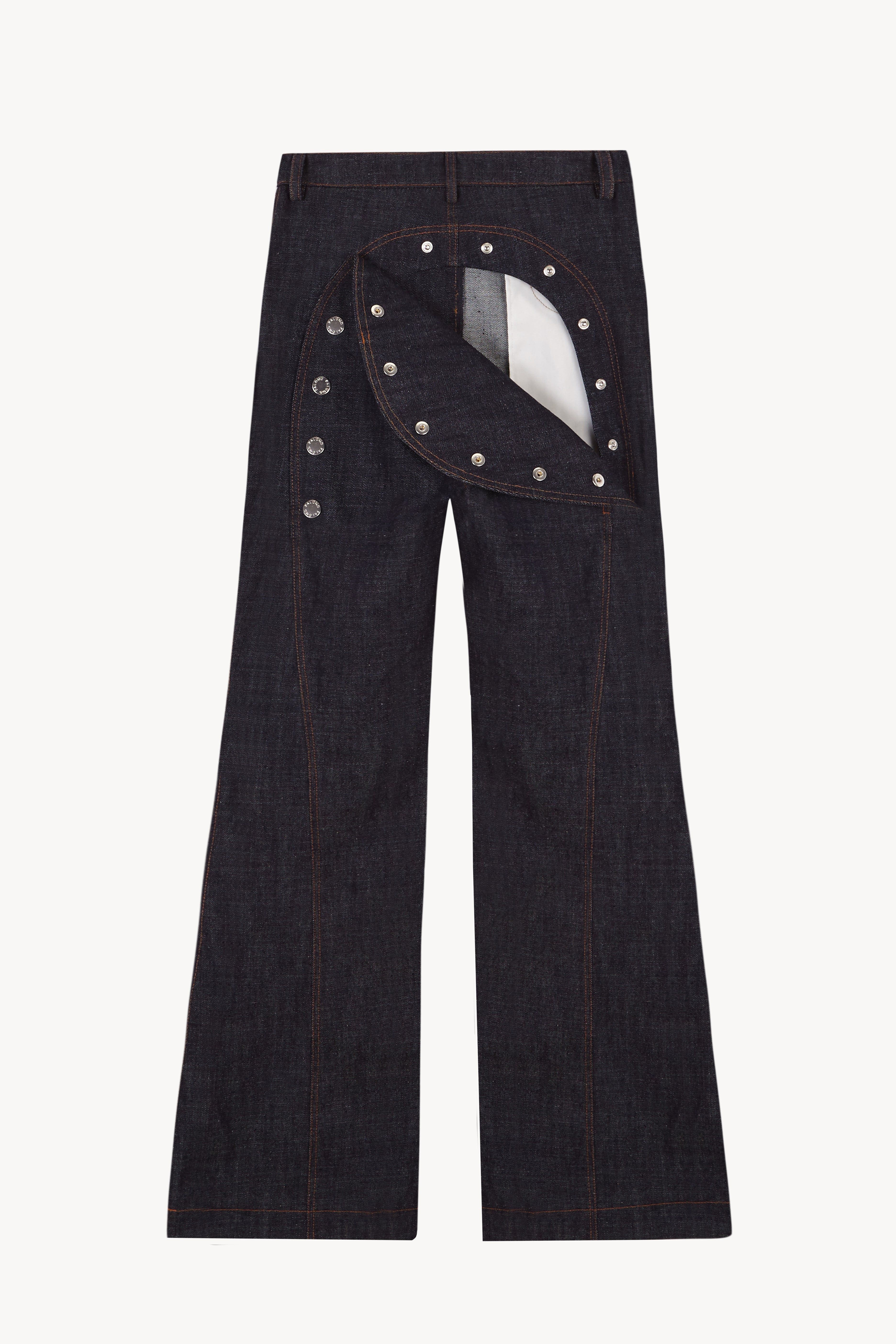Ass-Air Flared Indigo Trousers