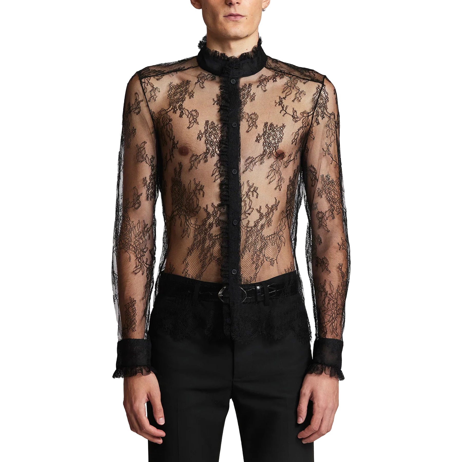 Black Lace Orlando Shirt