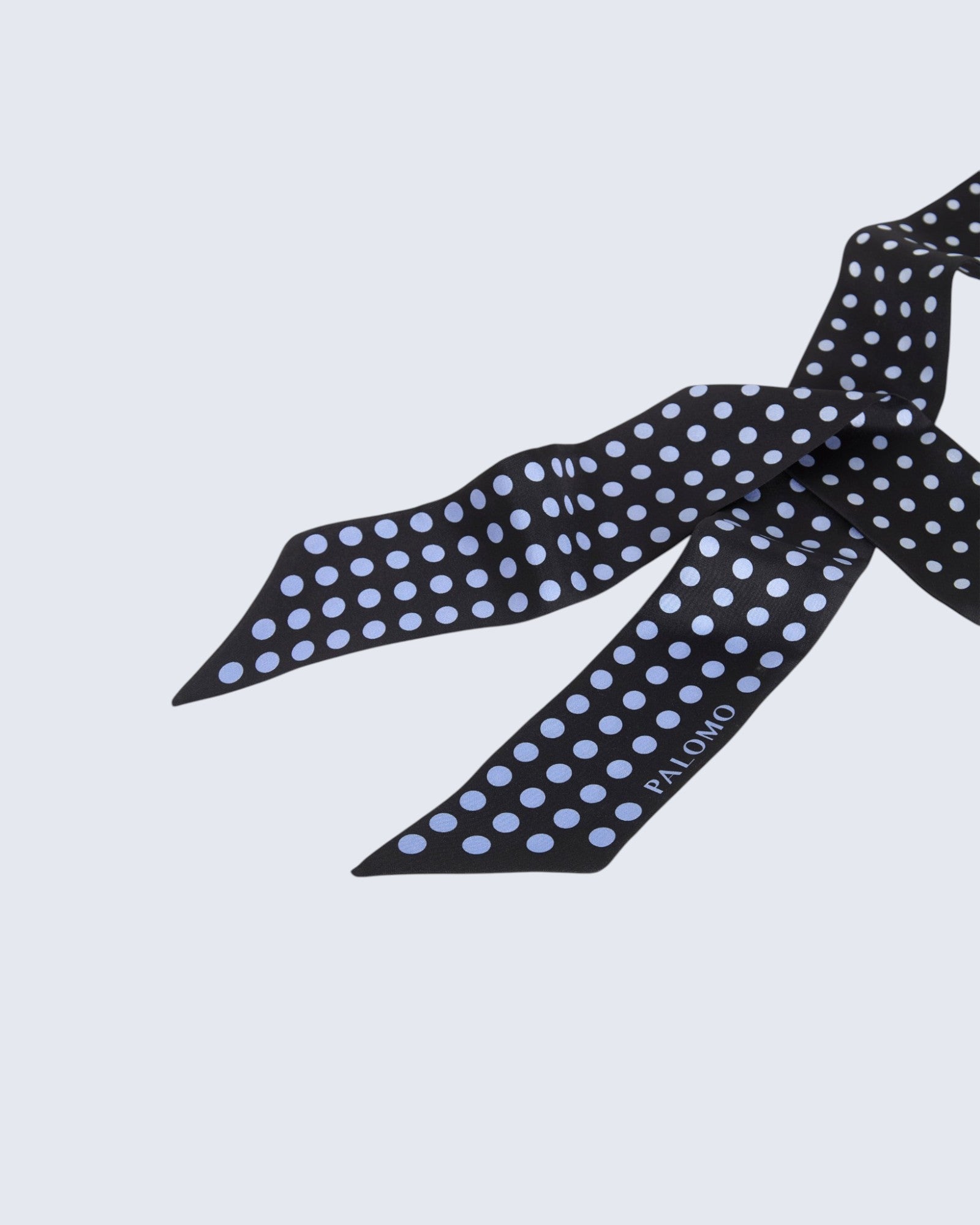 Blue Printed Twilly Scarf