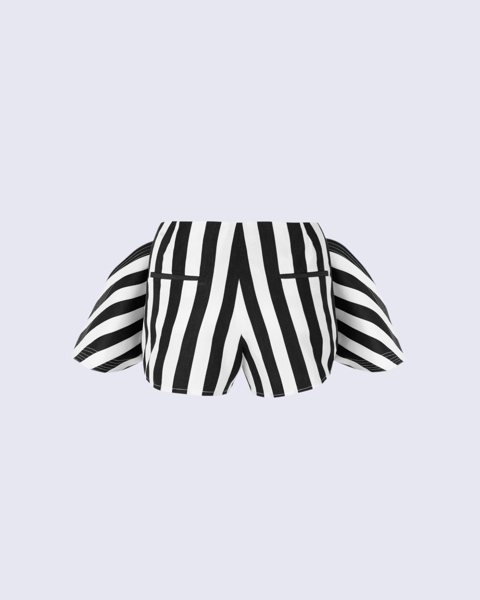 Bow B&W Stripes Shorts