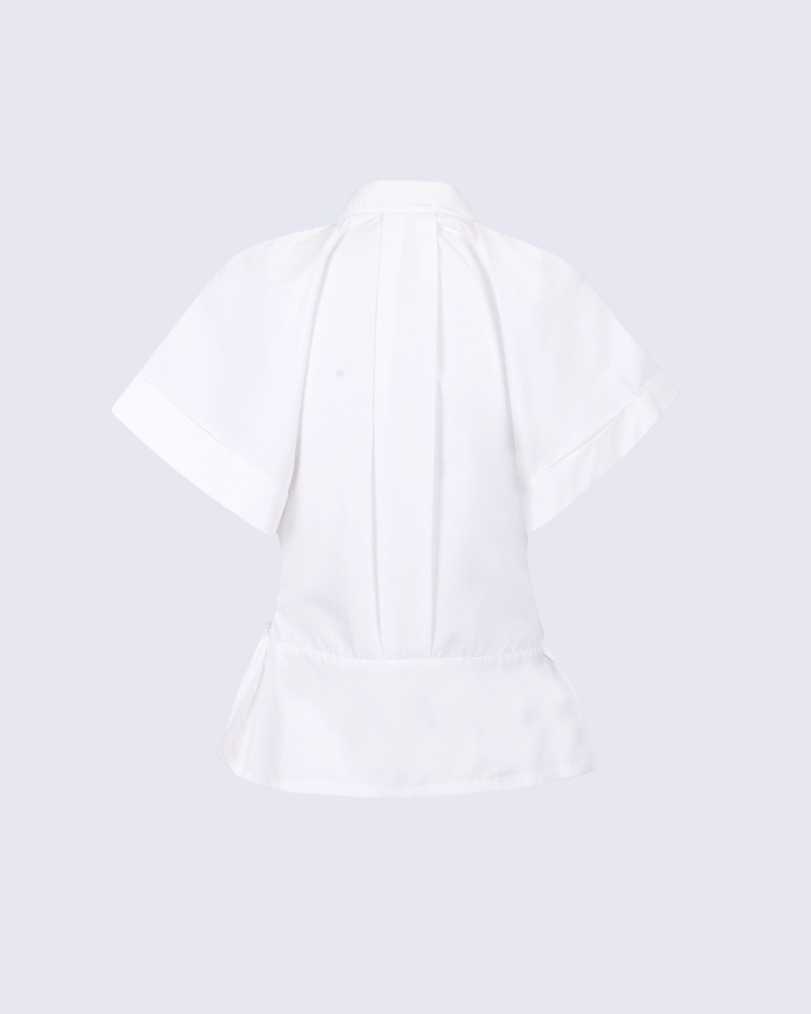 Bow Structured White Shirt