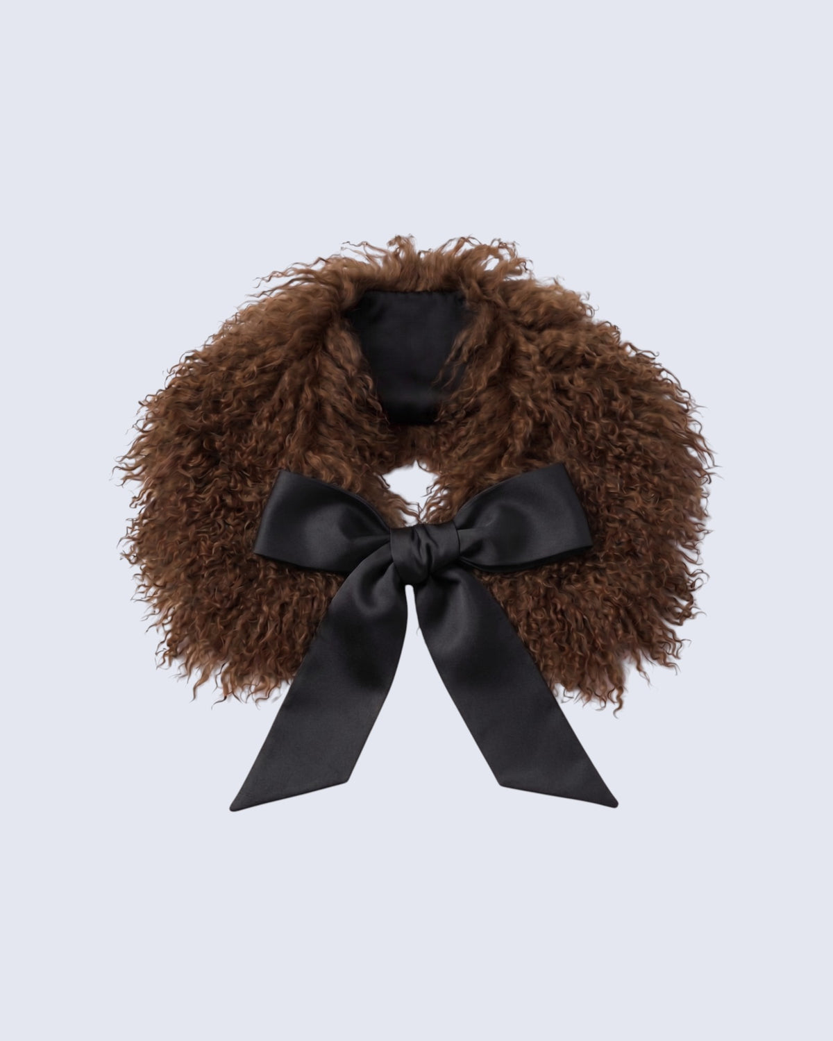 Mongolian Fur Brown Collar