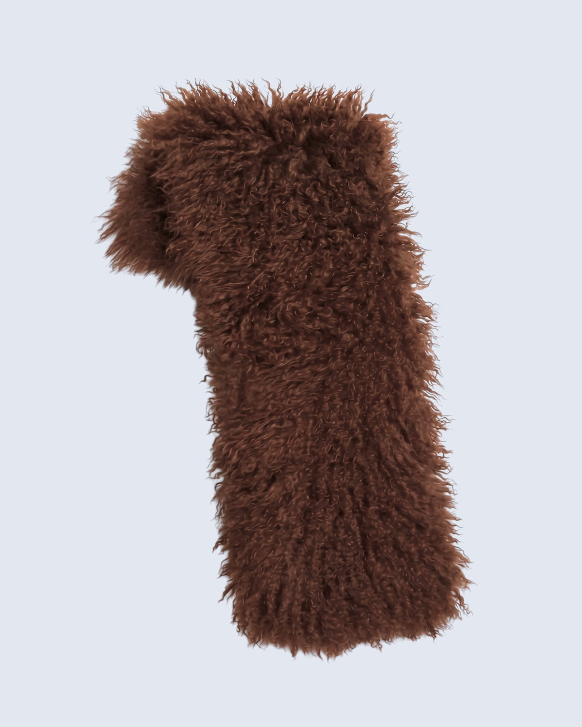 Mongolian Fur Brown Stole