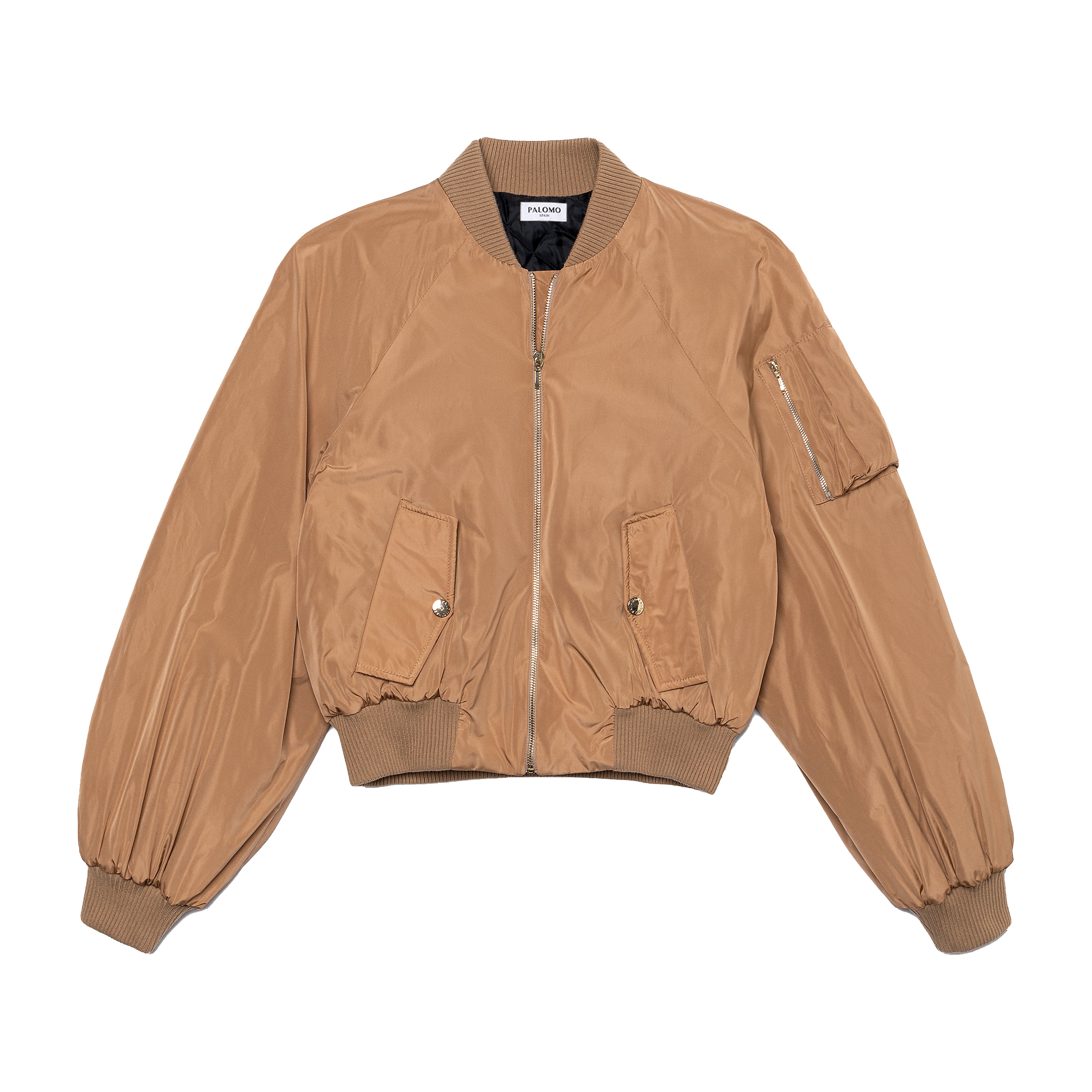 Camel Bomber Jacket