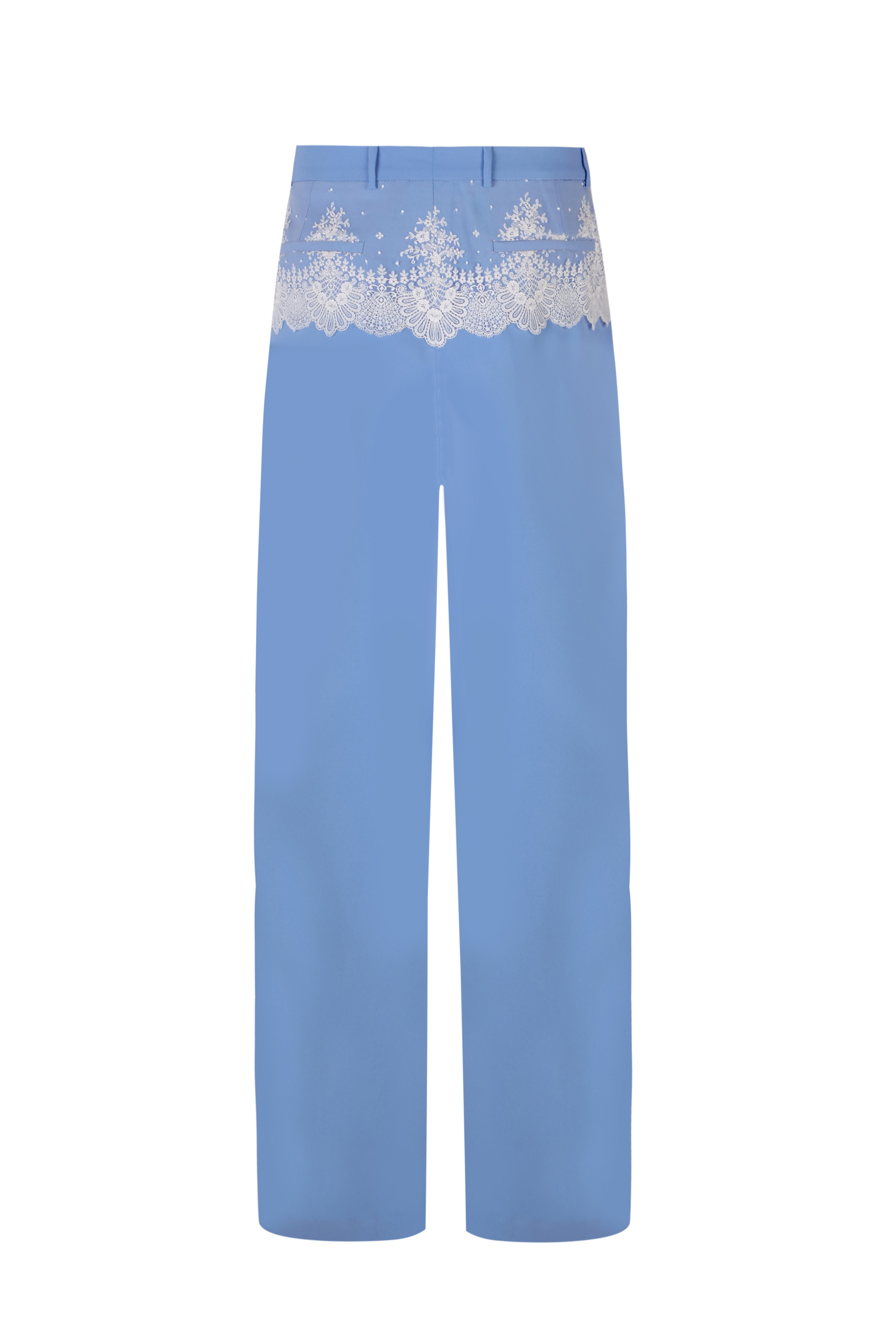 Cruising Lace Blue Tailored Trousers Mens