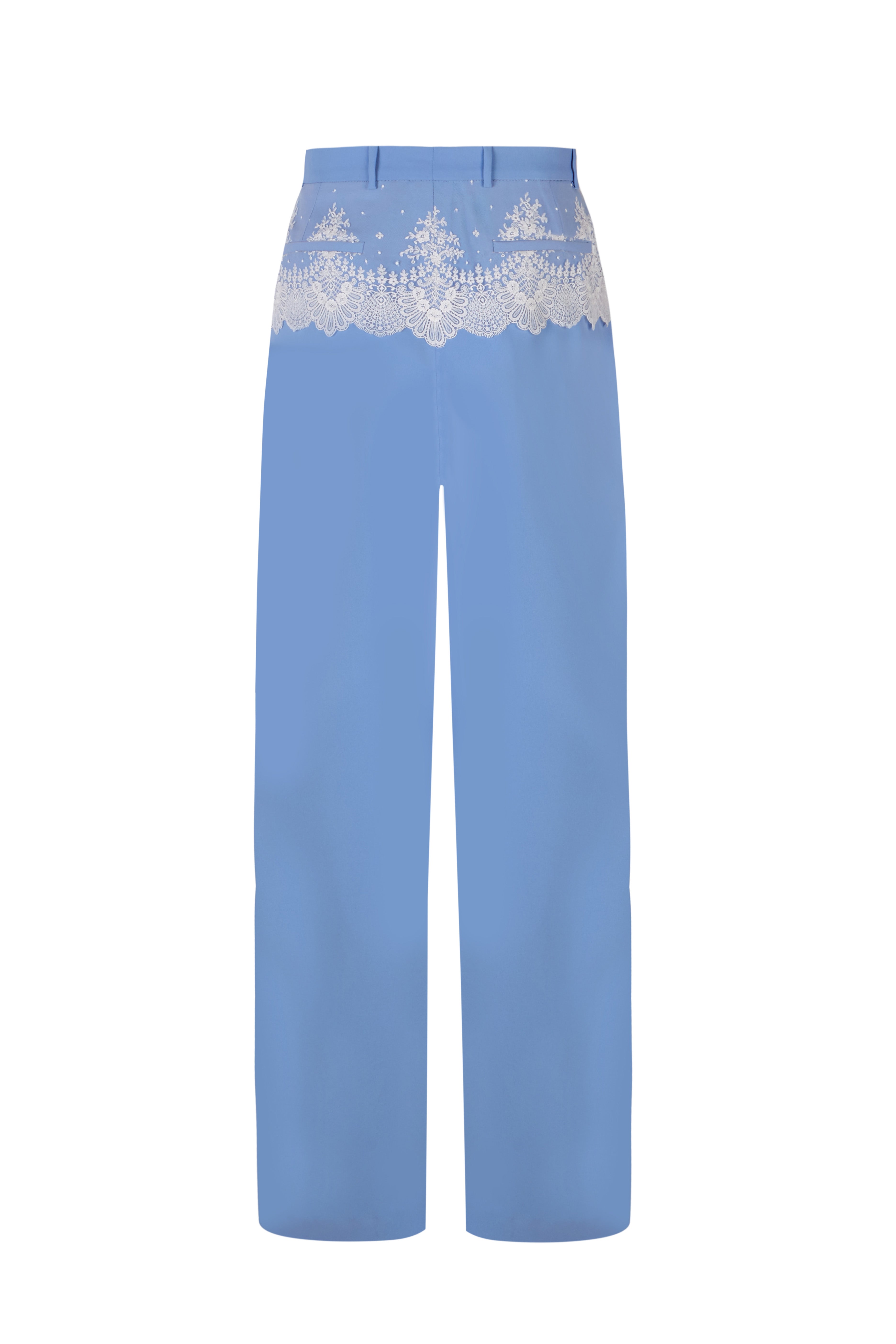 Cruising Lace Blue Tailored Trousers Womens
