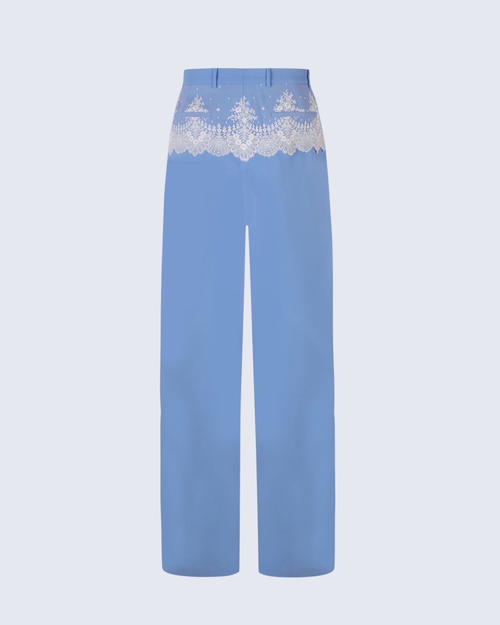 Cruising Lace Blue Tailored Trousers Womens