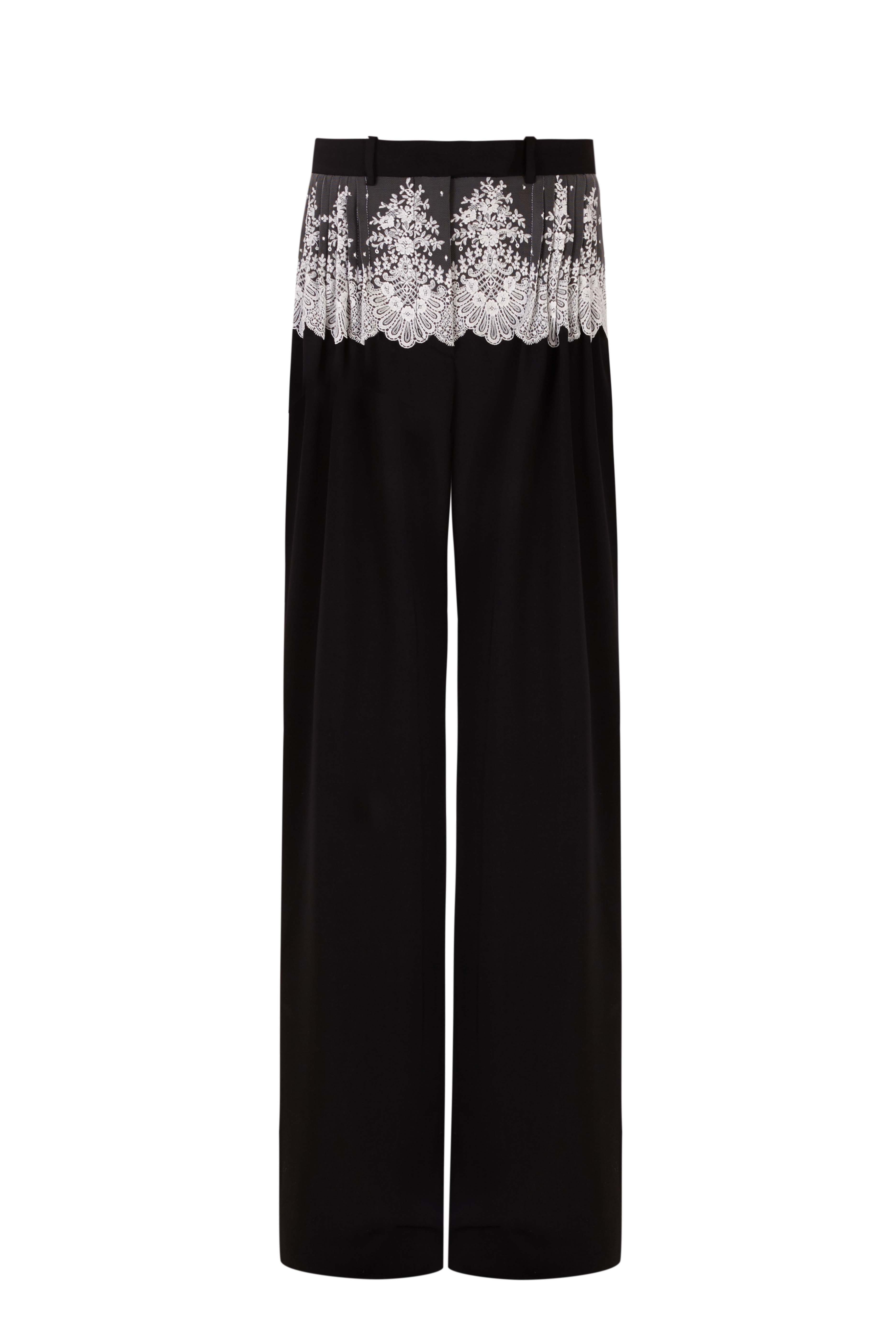 Cruising Lace Black Tailored Trousers Mens