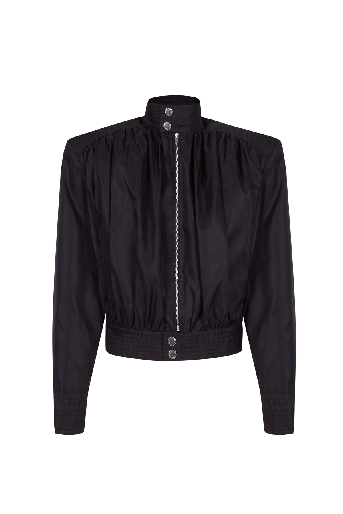 #Draped Black Jacket