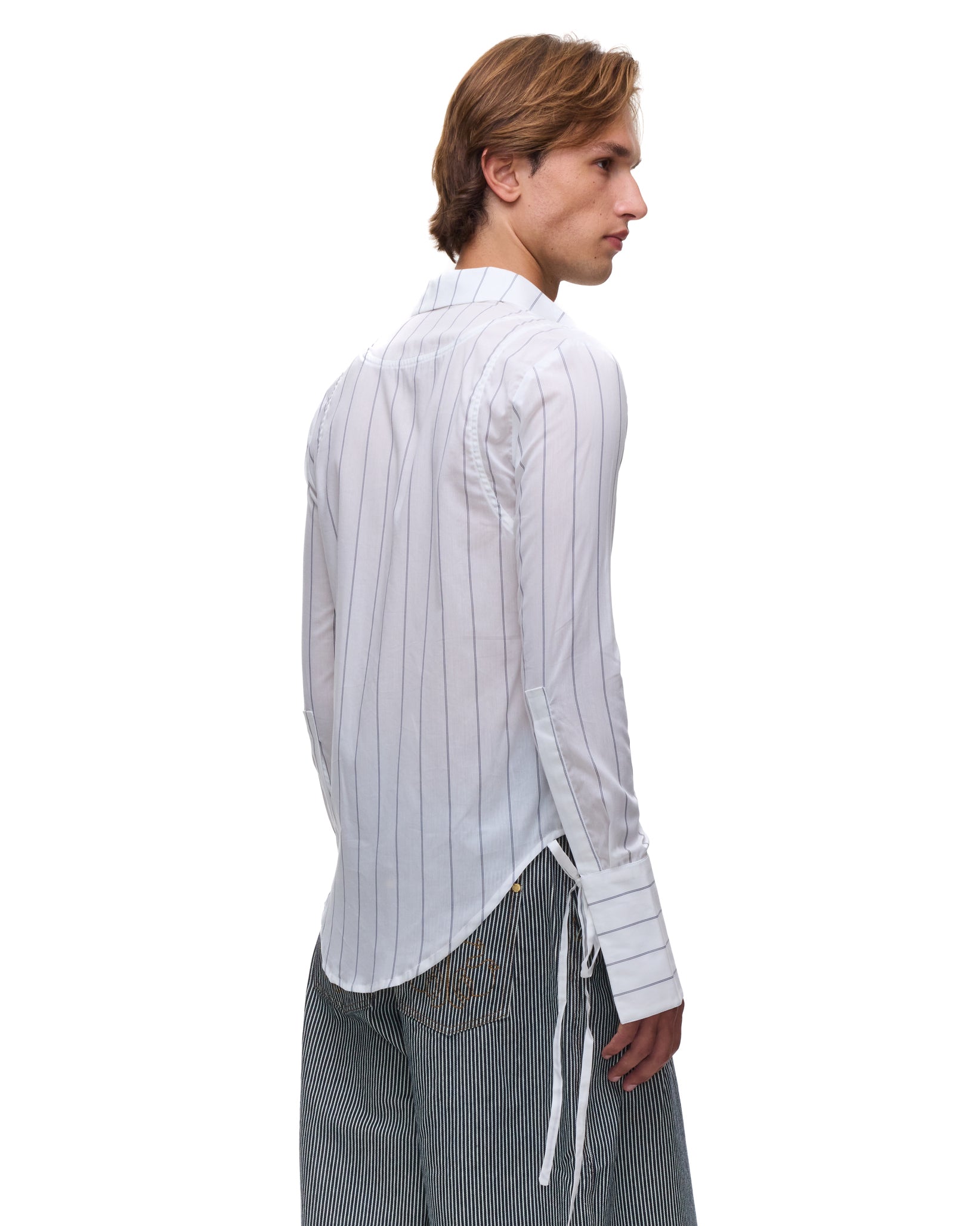 Nic White Striped Shirt