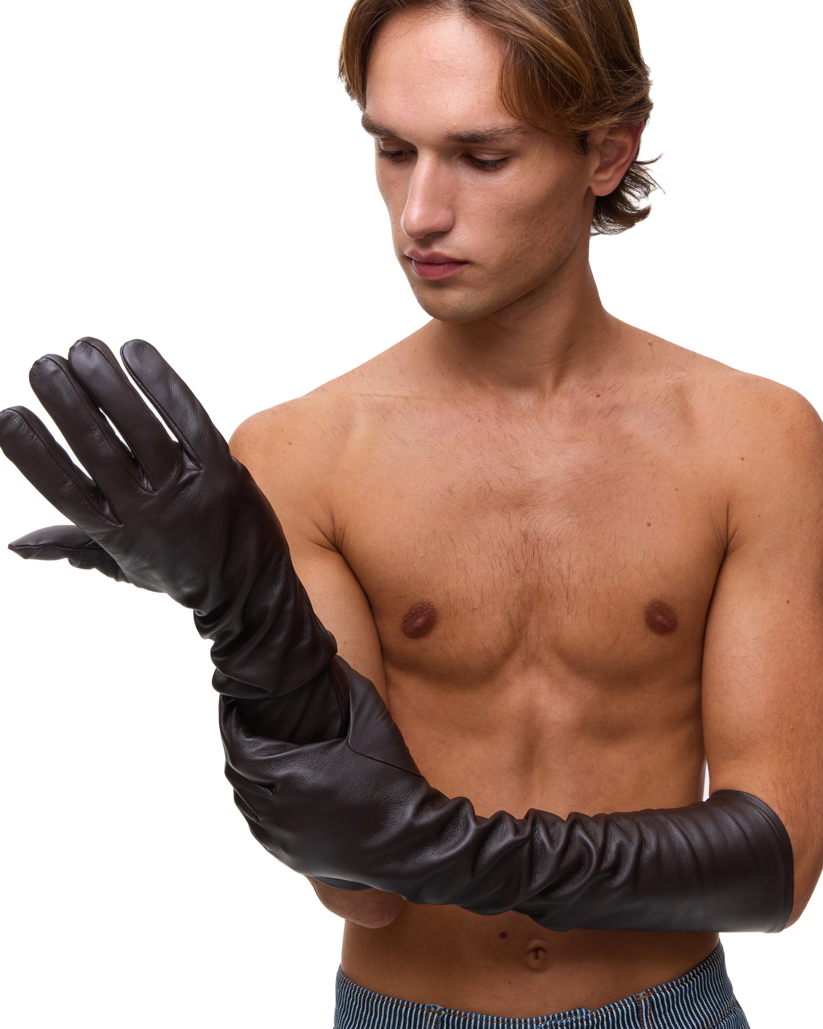 Brown Leather Gloves