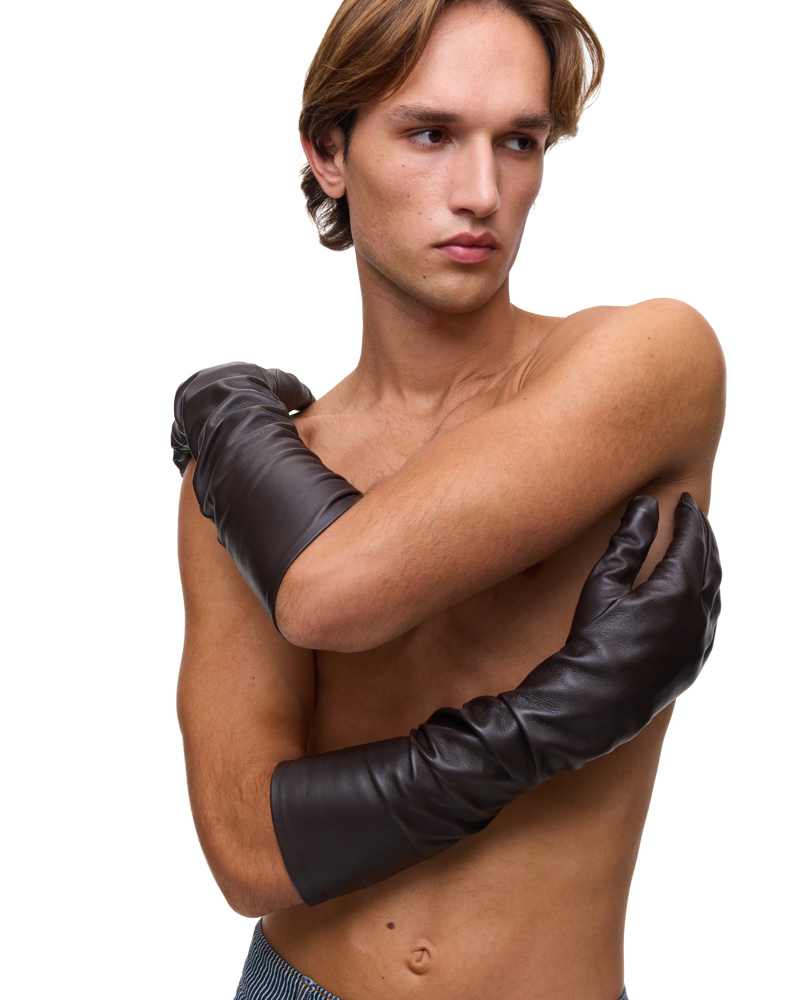 Brown Leather Gloves