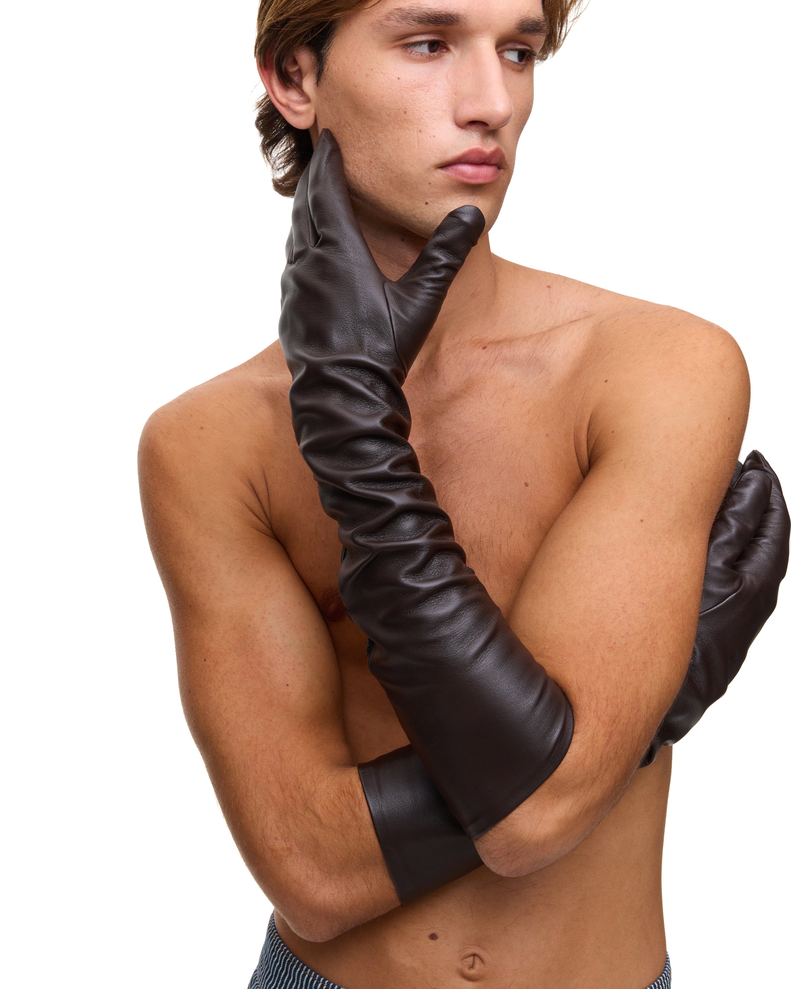 Brown Leather Gloves