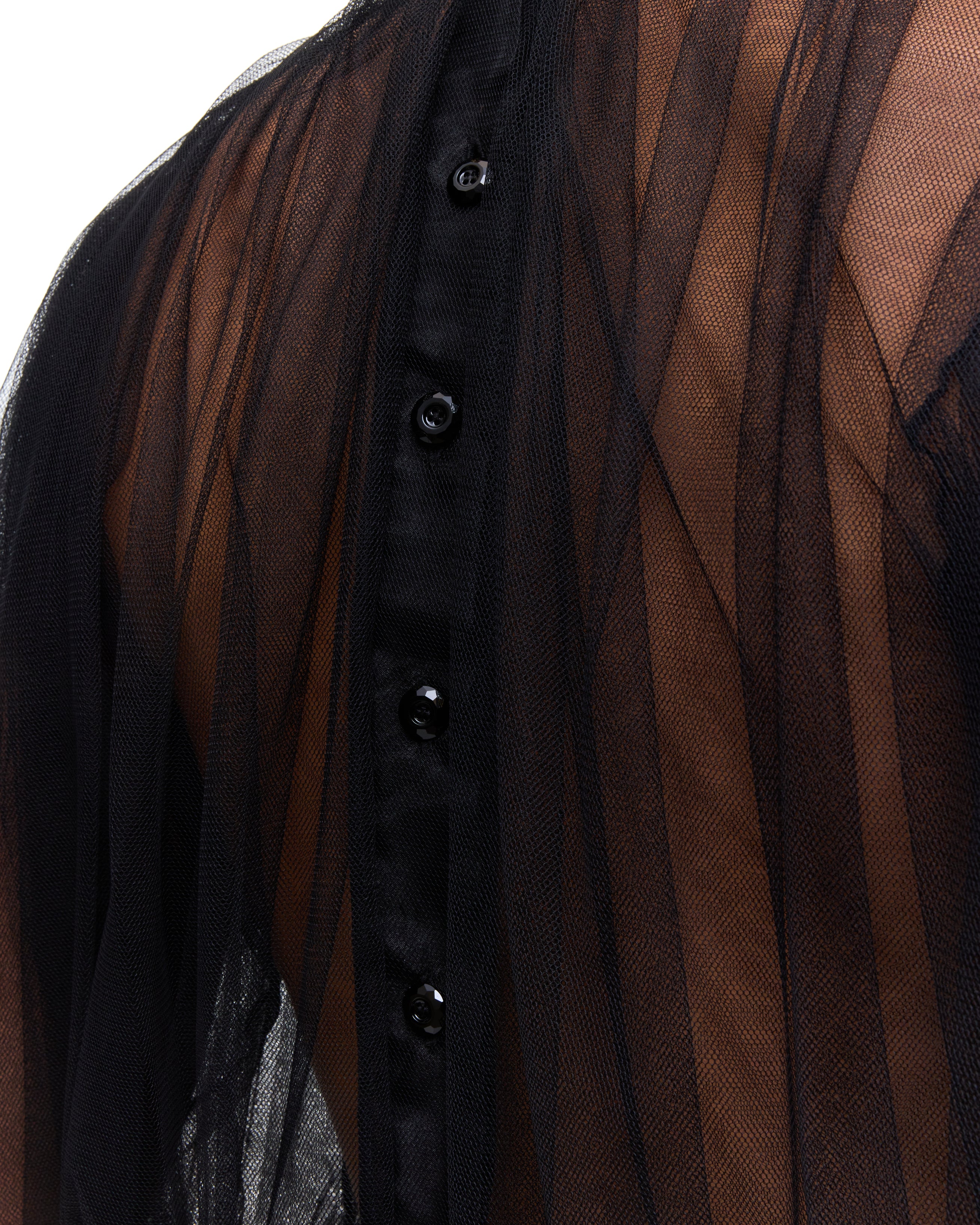 Black Tulle Blouse