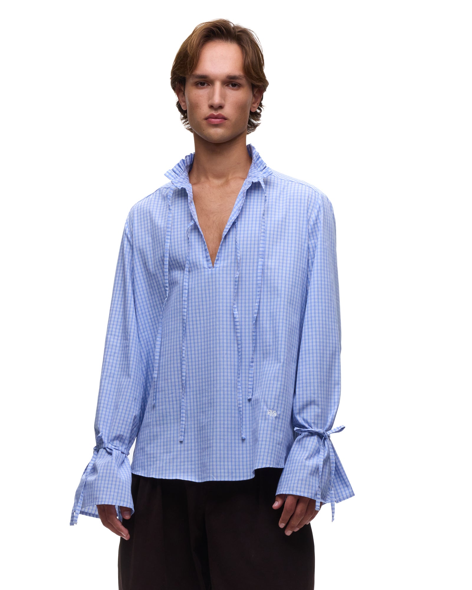 Fede Blue Checked Shirt