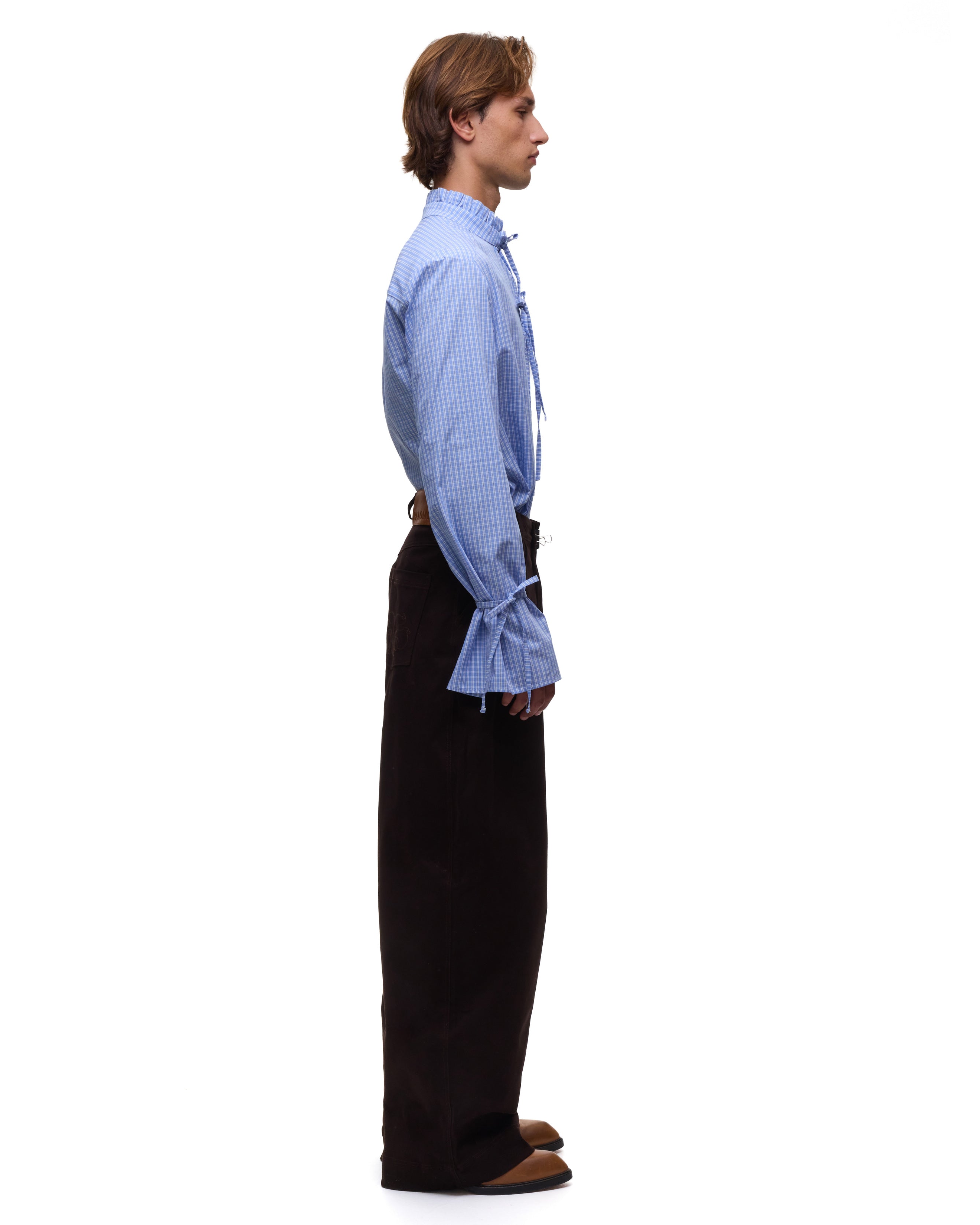 Fede Blue Checked Shirt
