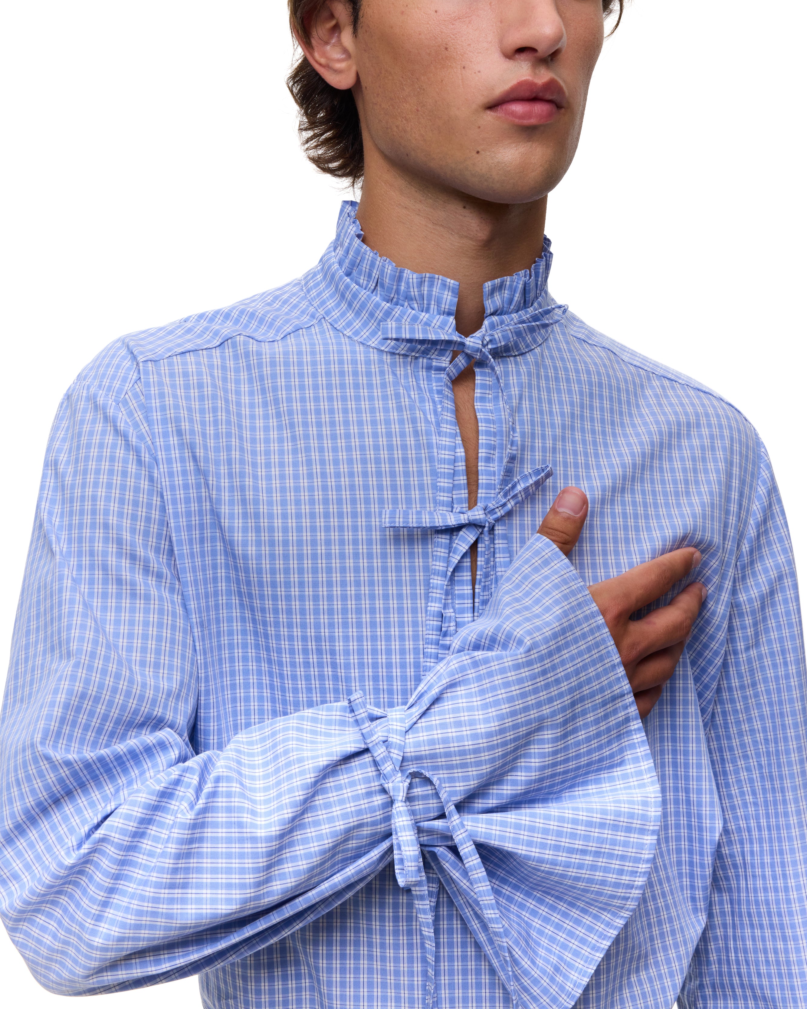 Fede Blue Checked Shirt