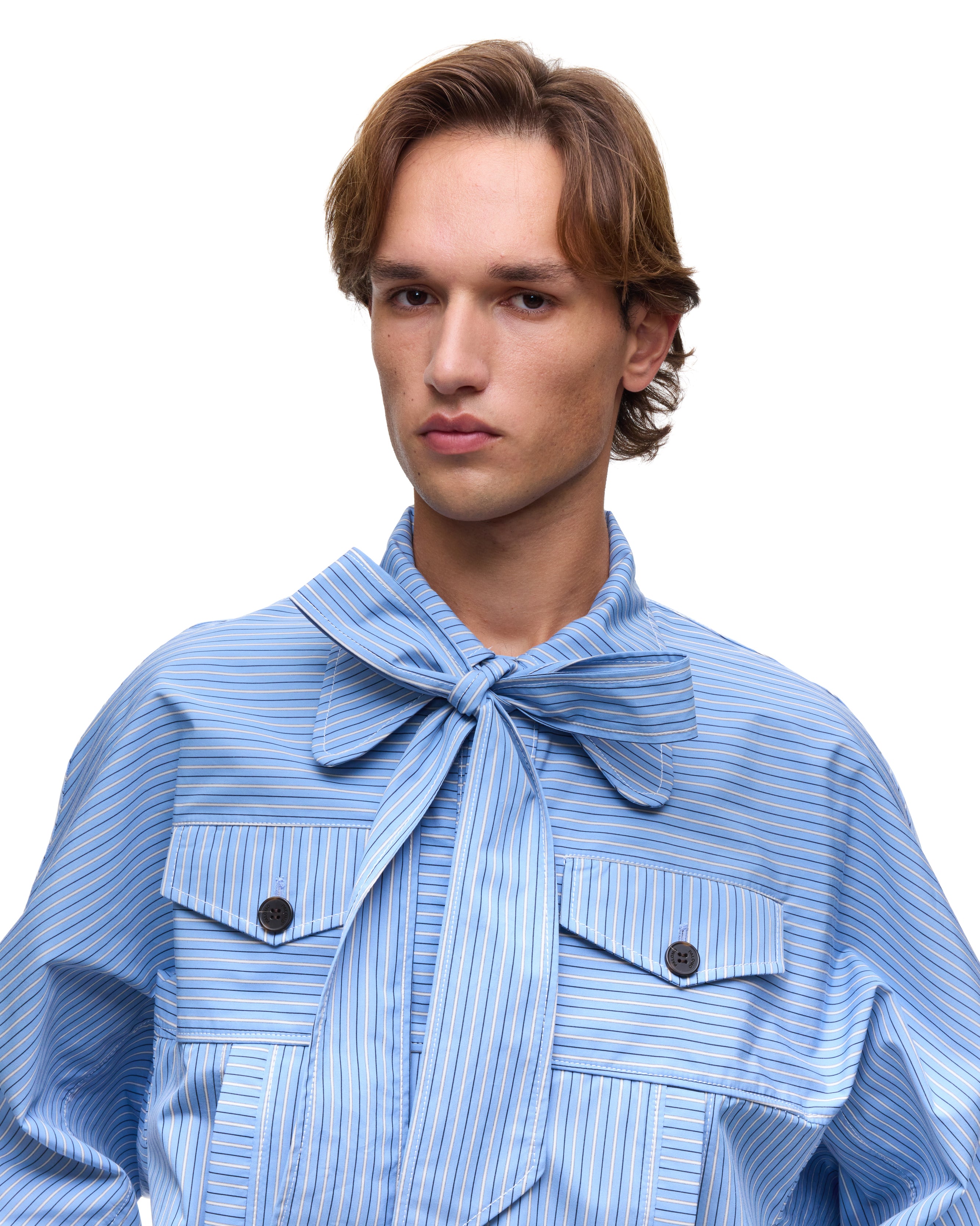 Calum Blue Stripes Jacket