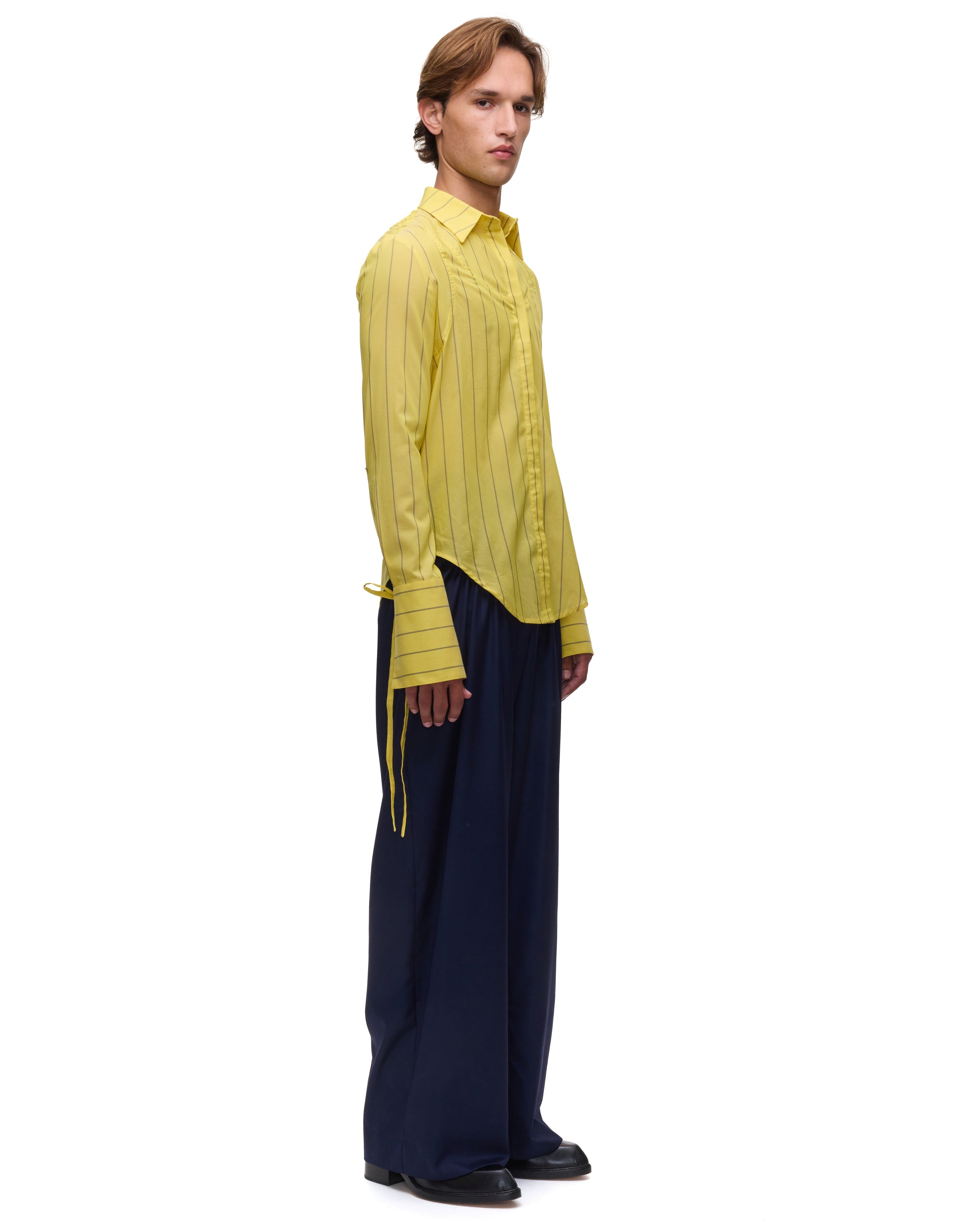 Nic Yellow Striped Shirt