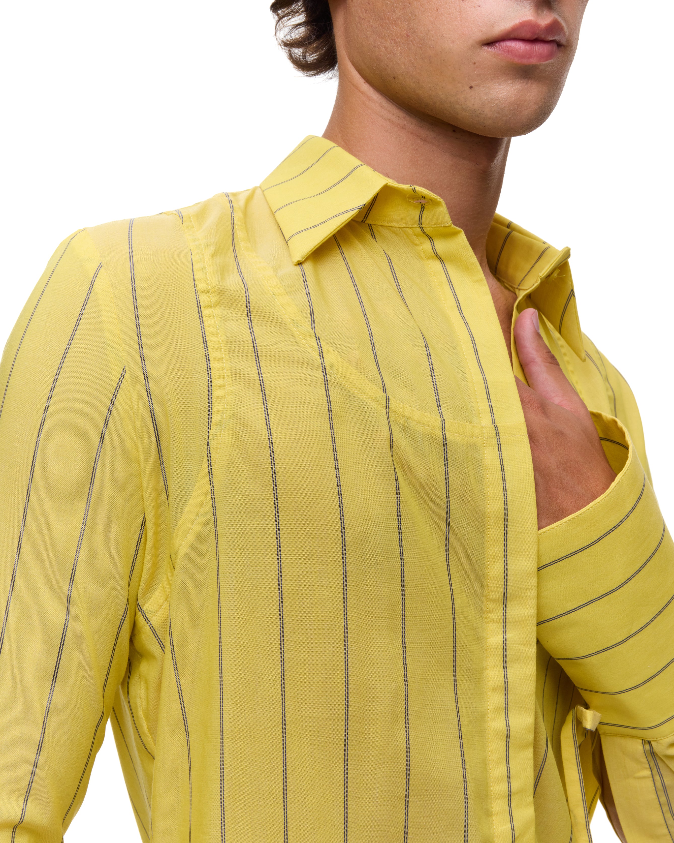 Nic Yellow Striped Shirt