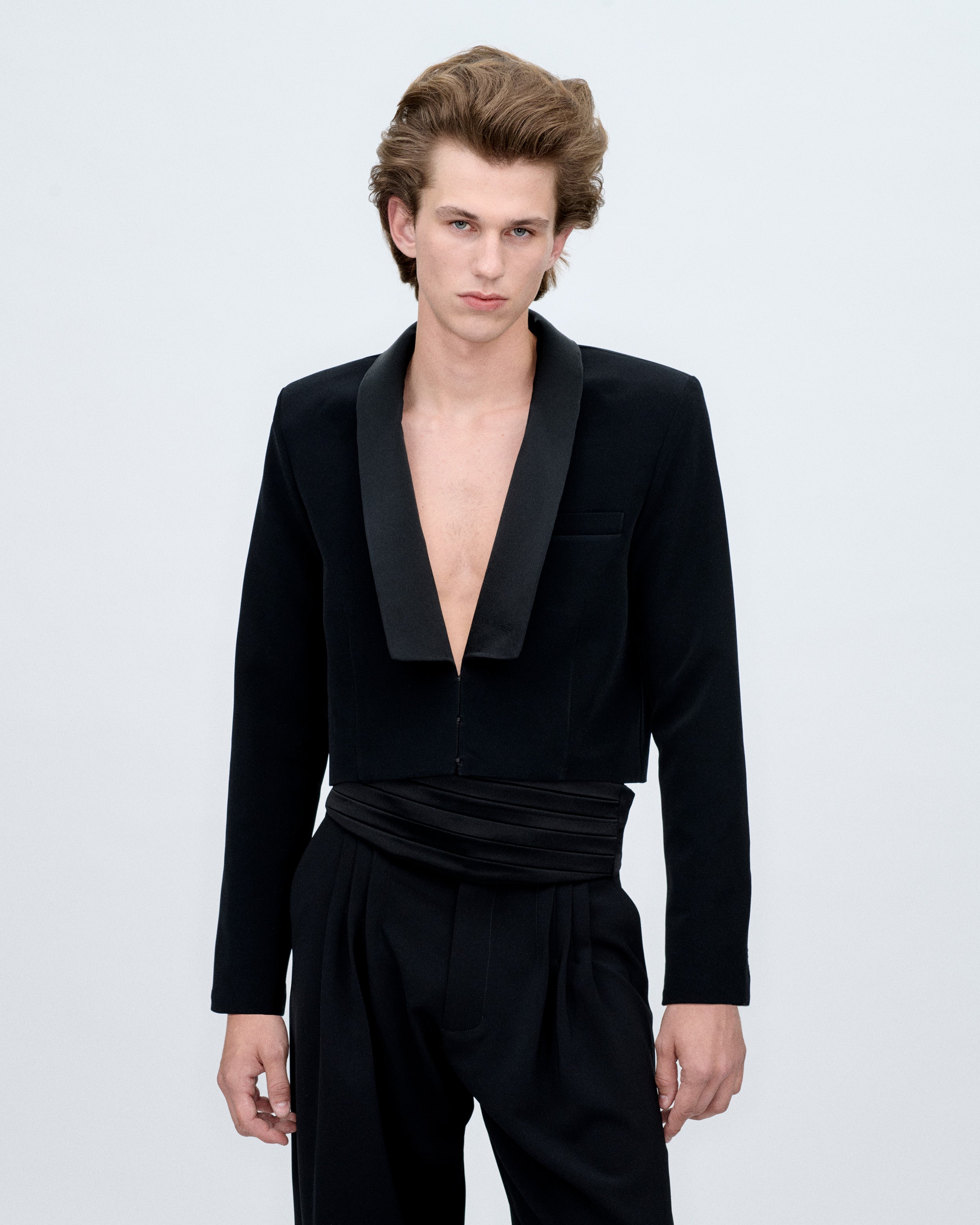 Black Satin Torera Jacket