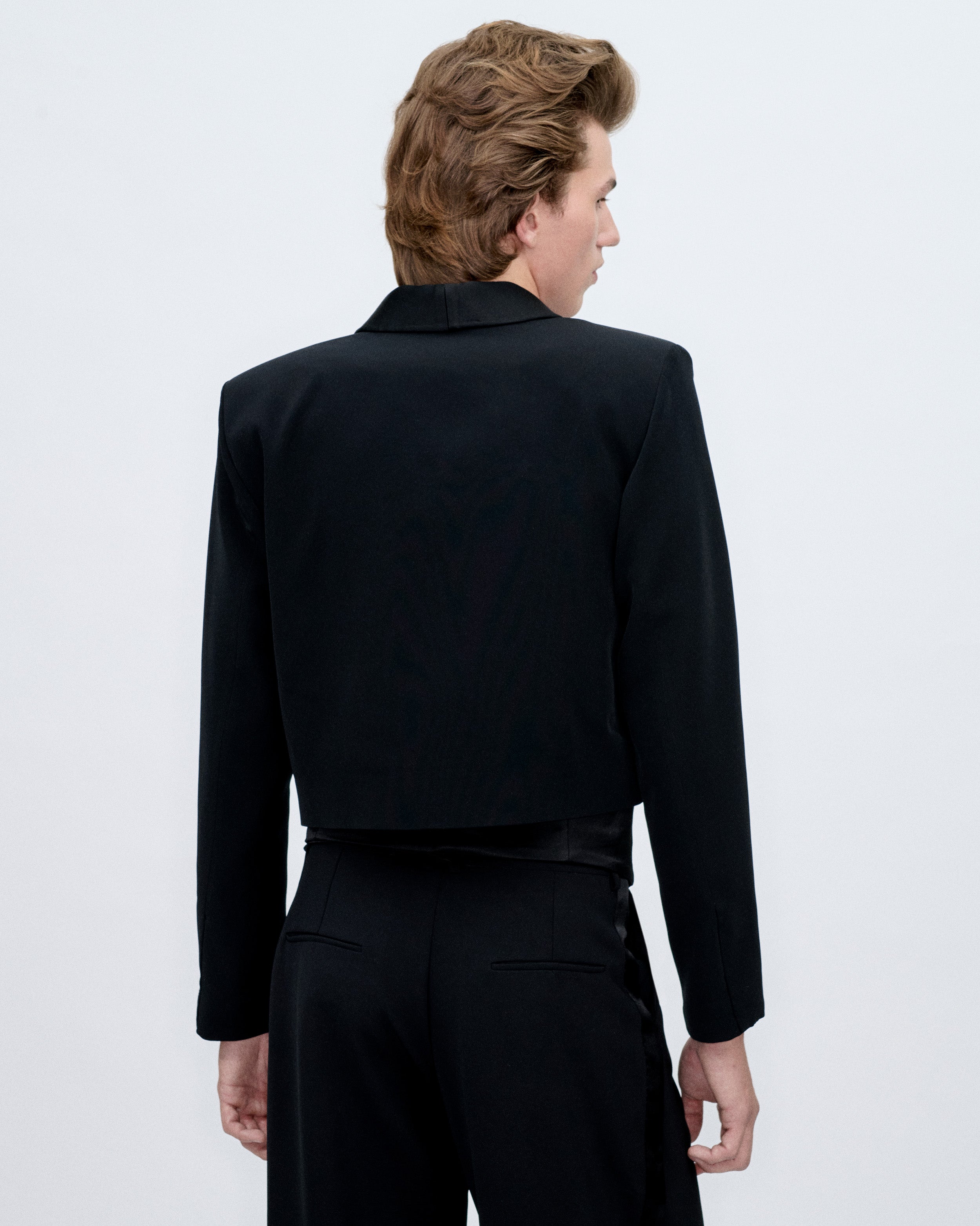 Black Satin Torera Jacket