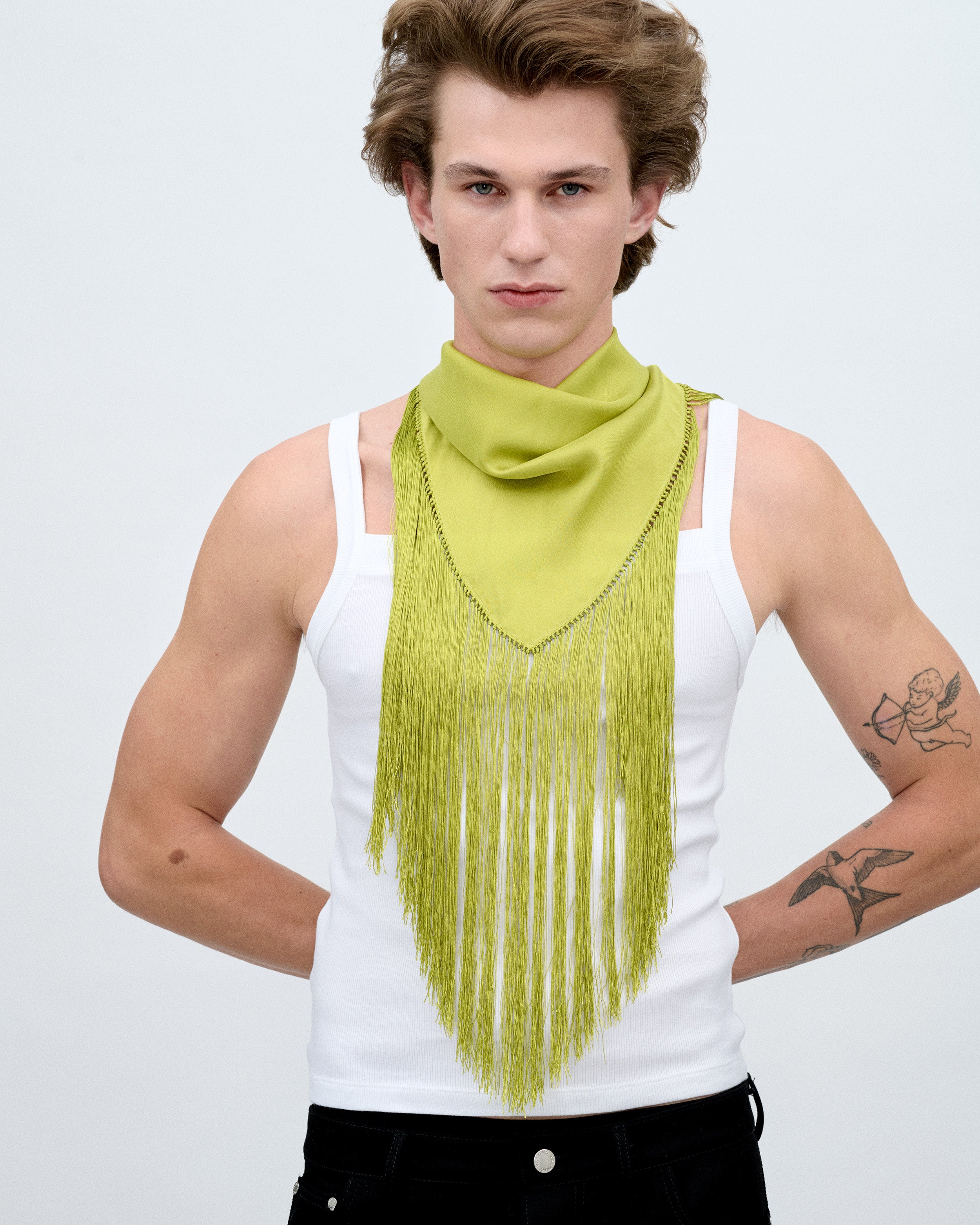 Fringed Lime Bandana