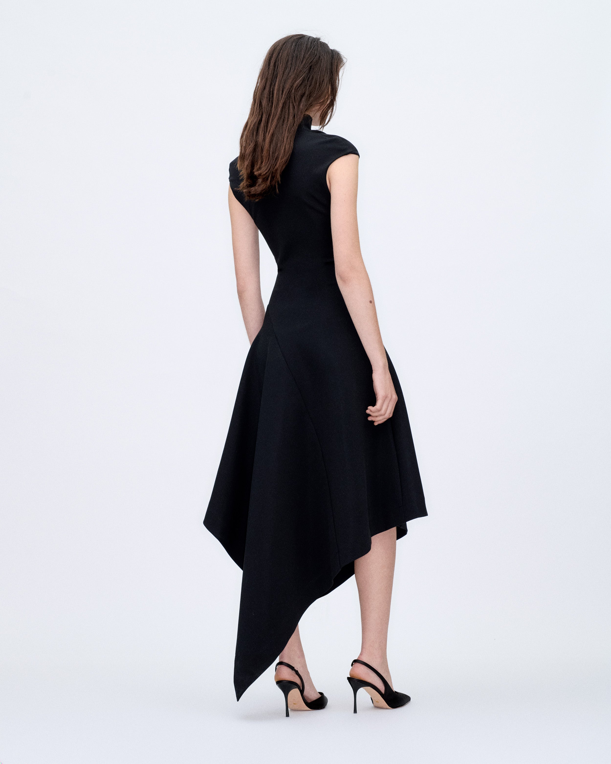 Black Asymmetric Dress