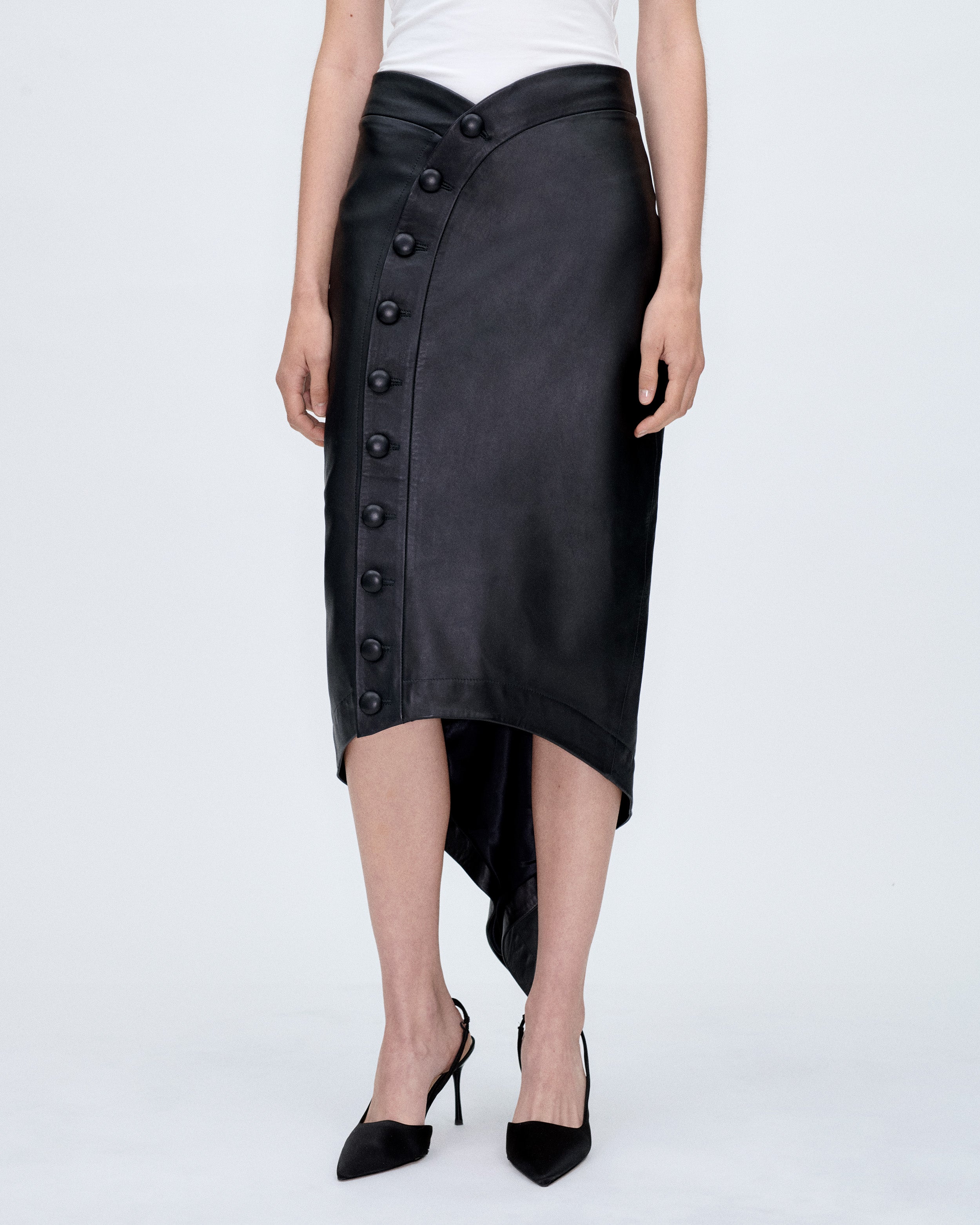 Black Leather Skirt