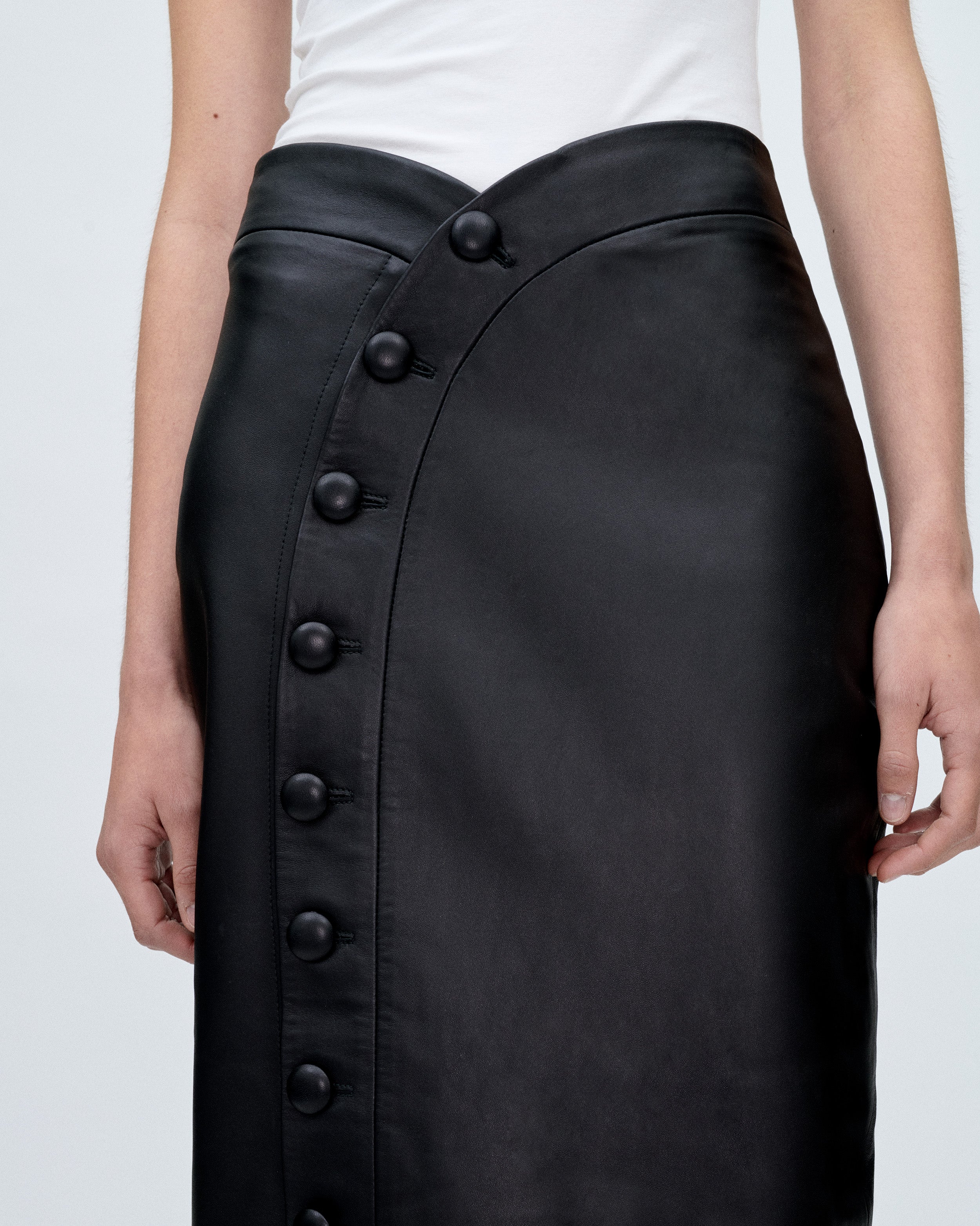 Black Leather Skirt
