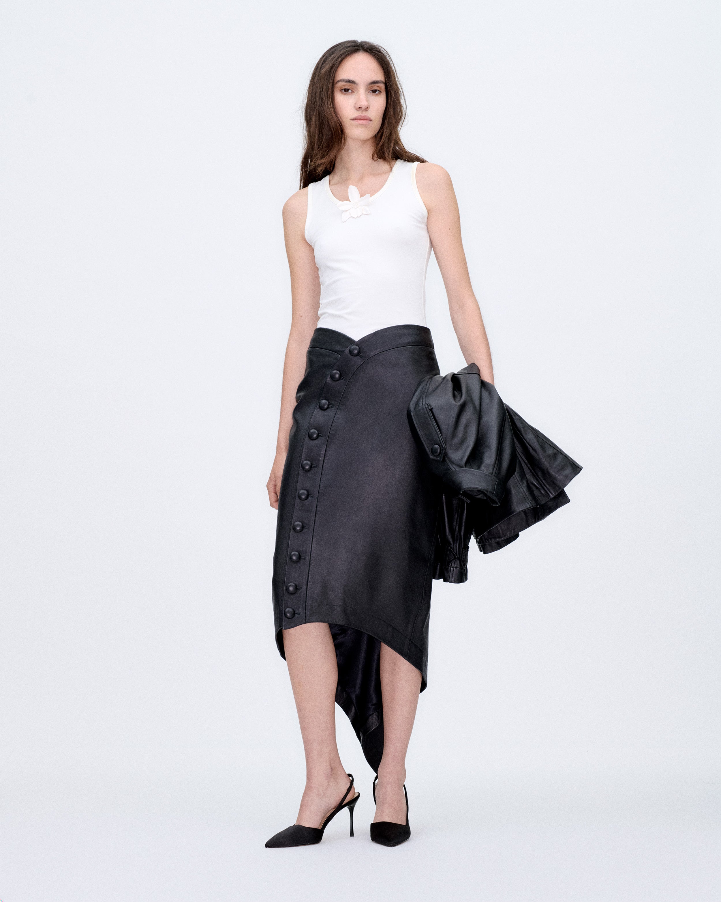 Black Leather Skirt